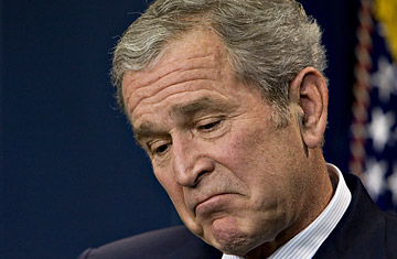 Bush's Last Press Conference: Full of Disappointment