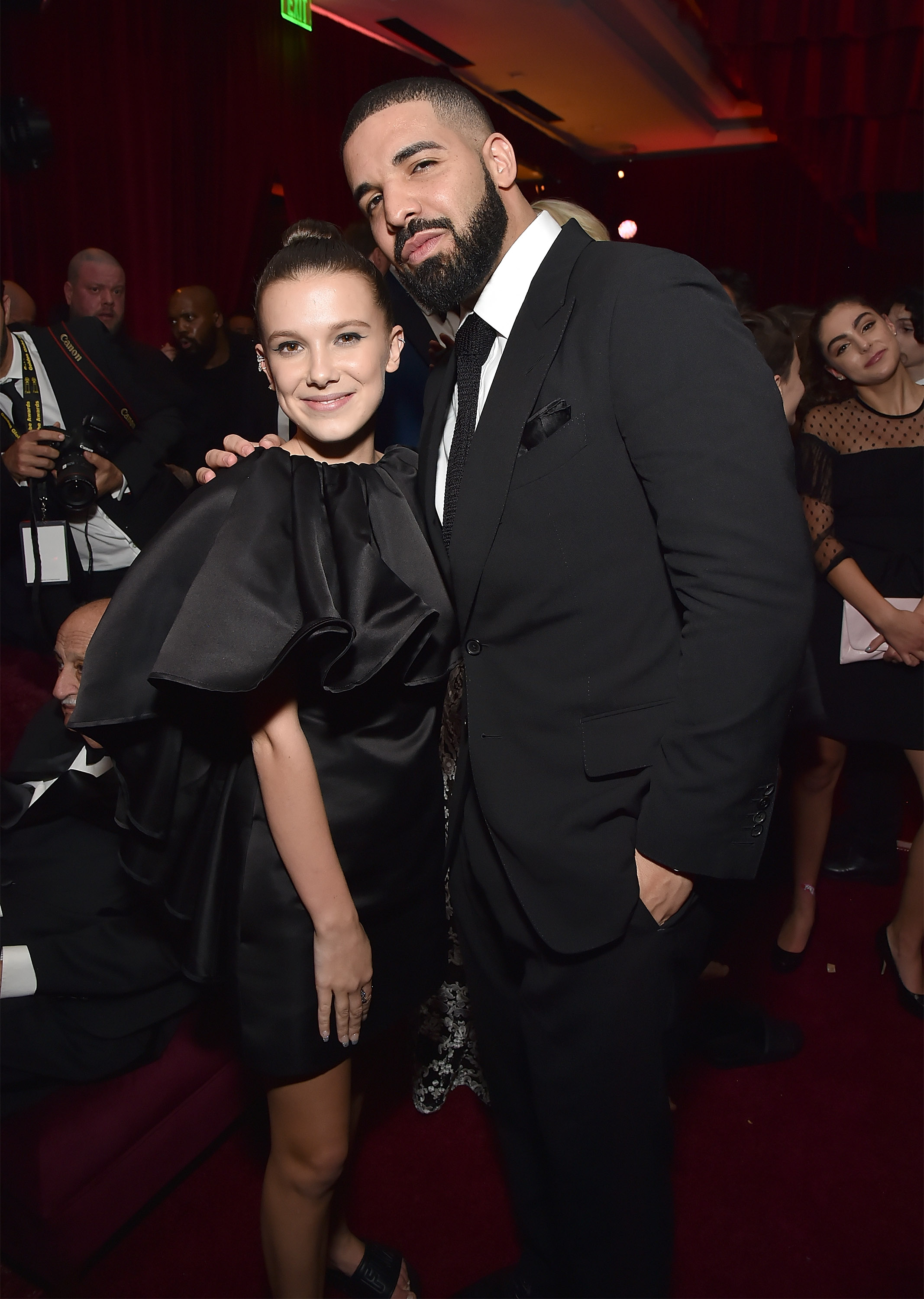 Millie Bobby Brown and Drake Reunite at Golden Globes Party