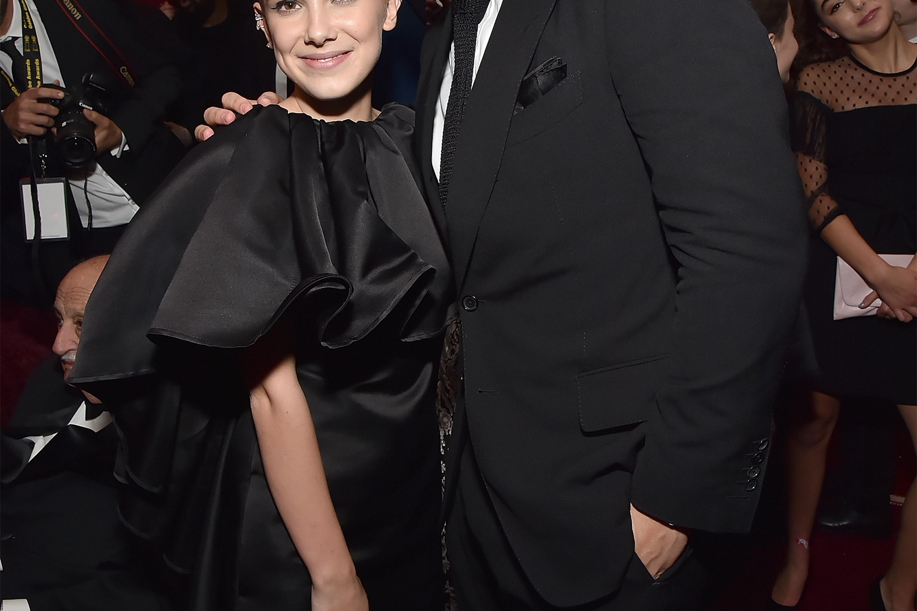 Millie Bobby Brown and Drake Reunite at Golden Globes Party Millie Bobby Brown and Drake Reunite at Golden Globes Party