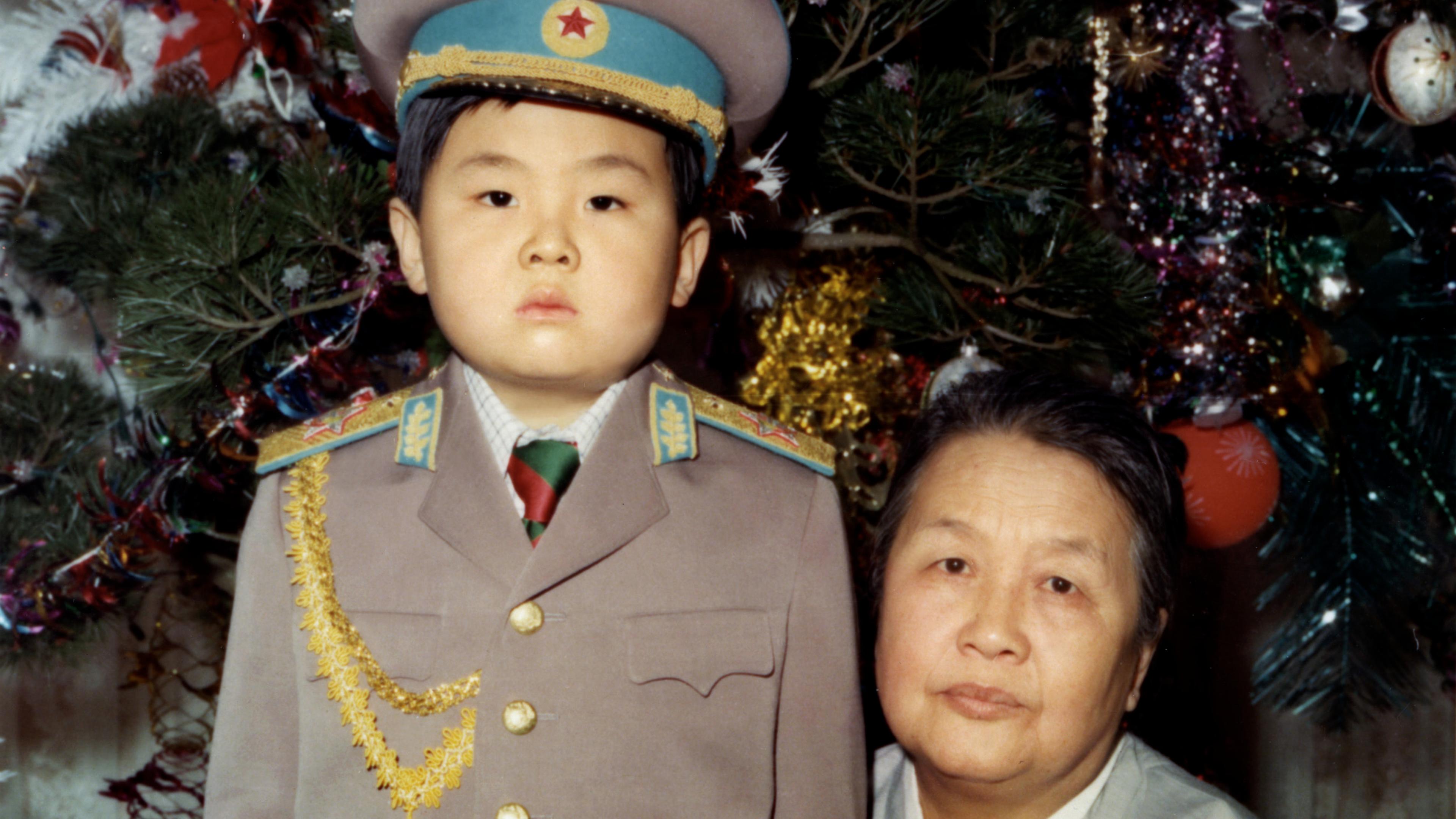 Kim Jong-Nam dressed in an army uniform poses with