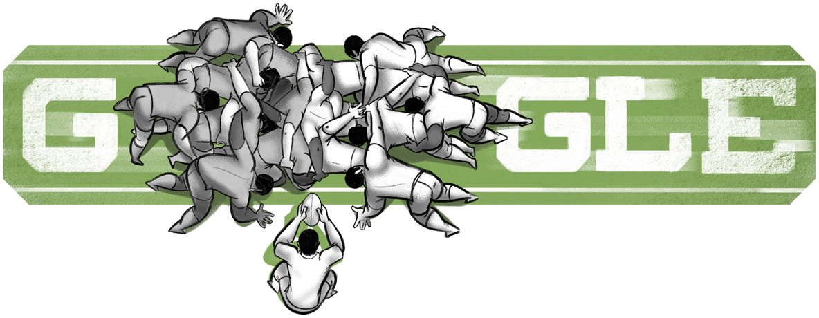 Google Doodle celebrating the Rugby World Cup 2019 Opening Day
