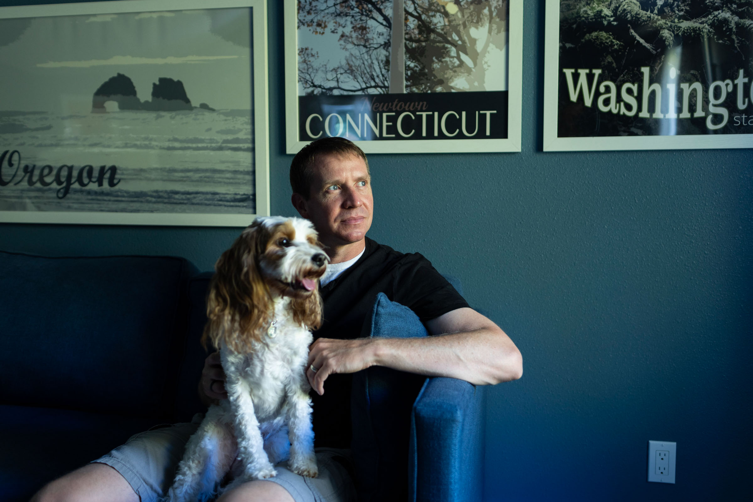 Robbie Parker at his home on October 7, 2024 in Ridgefield, Washington.