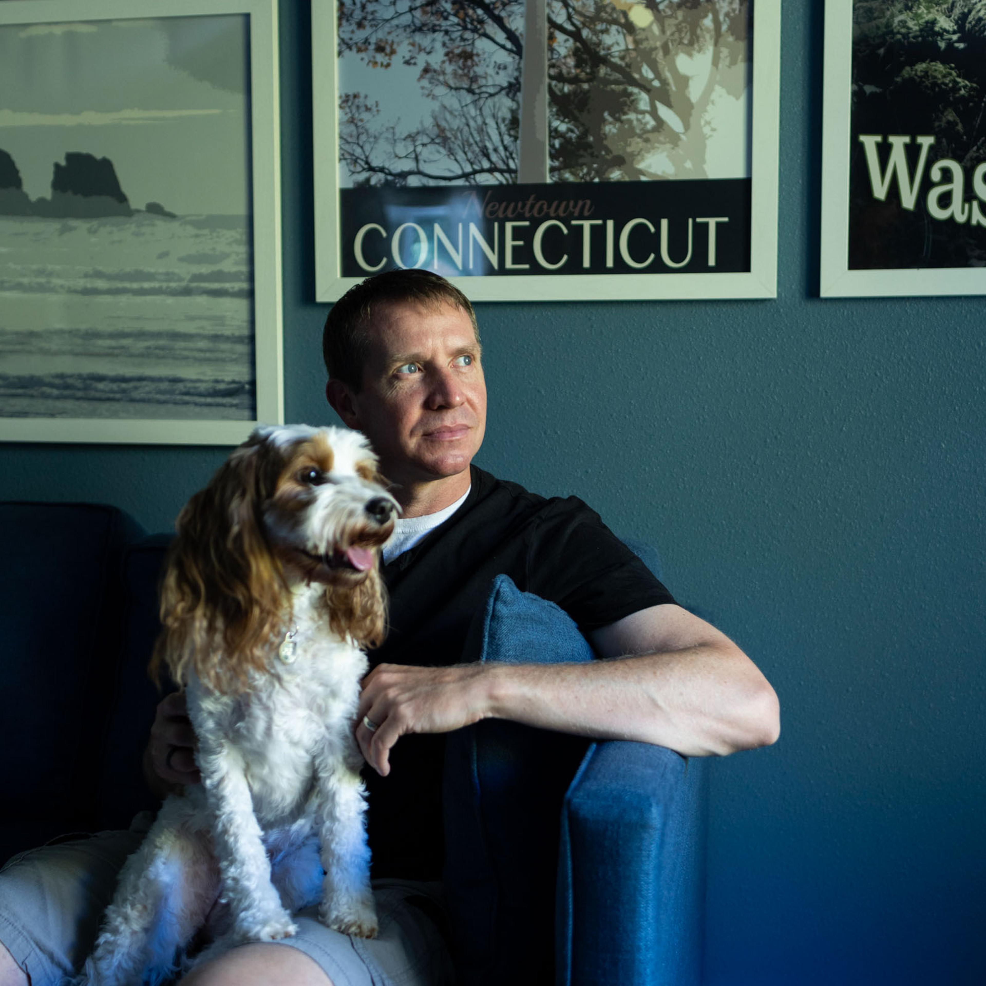 Robbie Parker at his home on October 7, 2024 in Ridgefield, Washington.