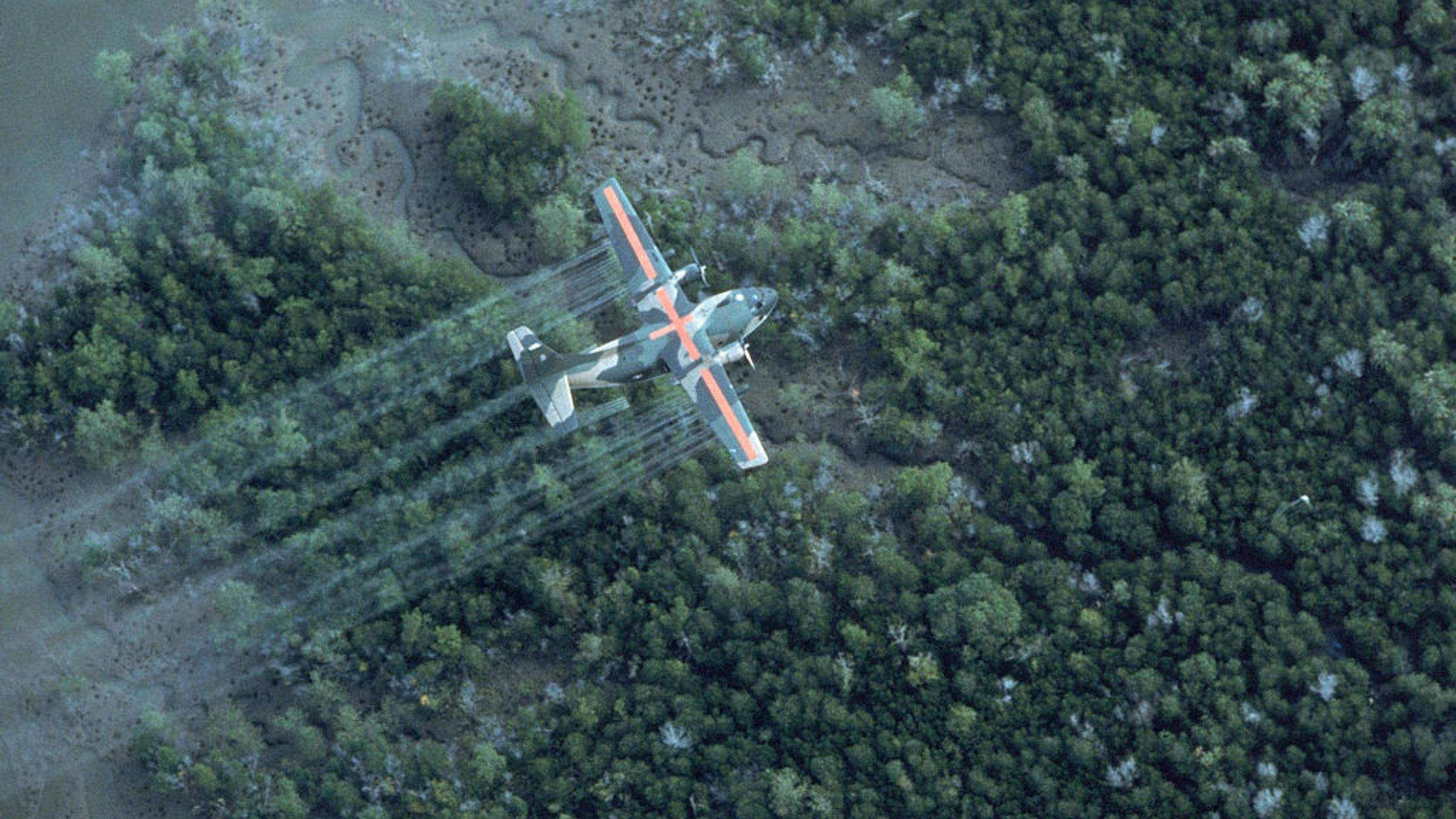 USAF UC 123K plane spraying delta area w