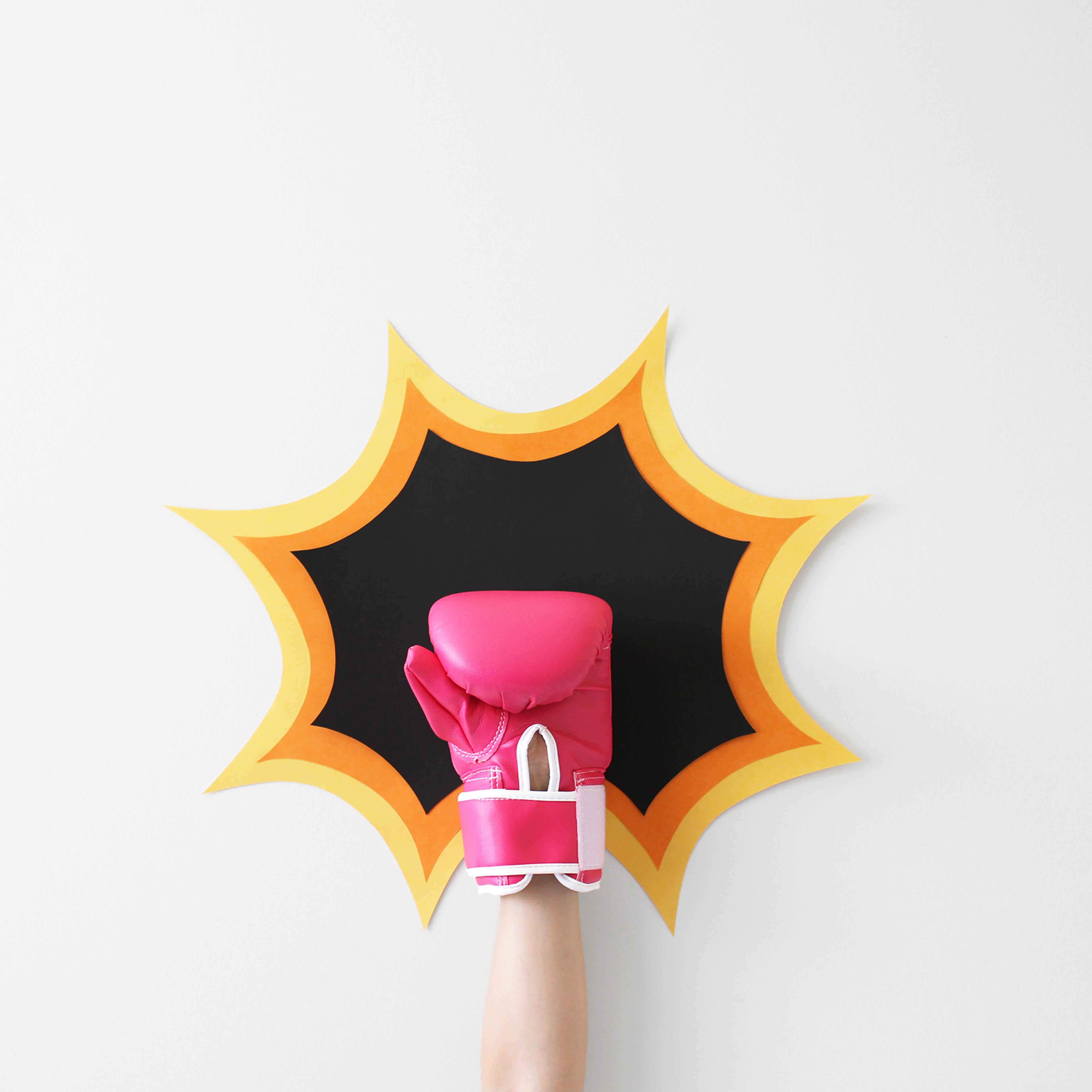 boxing glove body image fitness health strength success motto stock