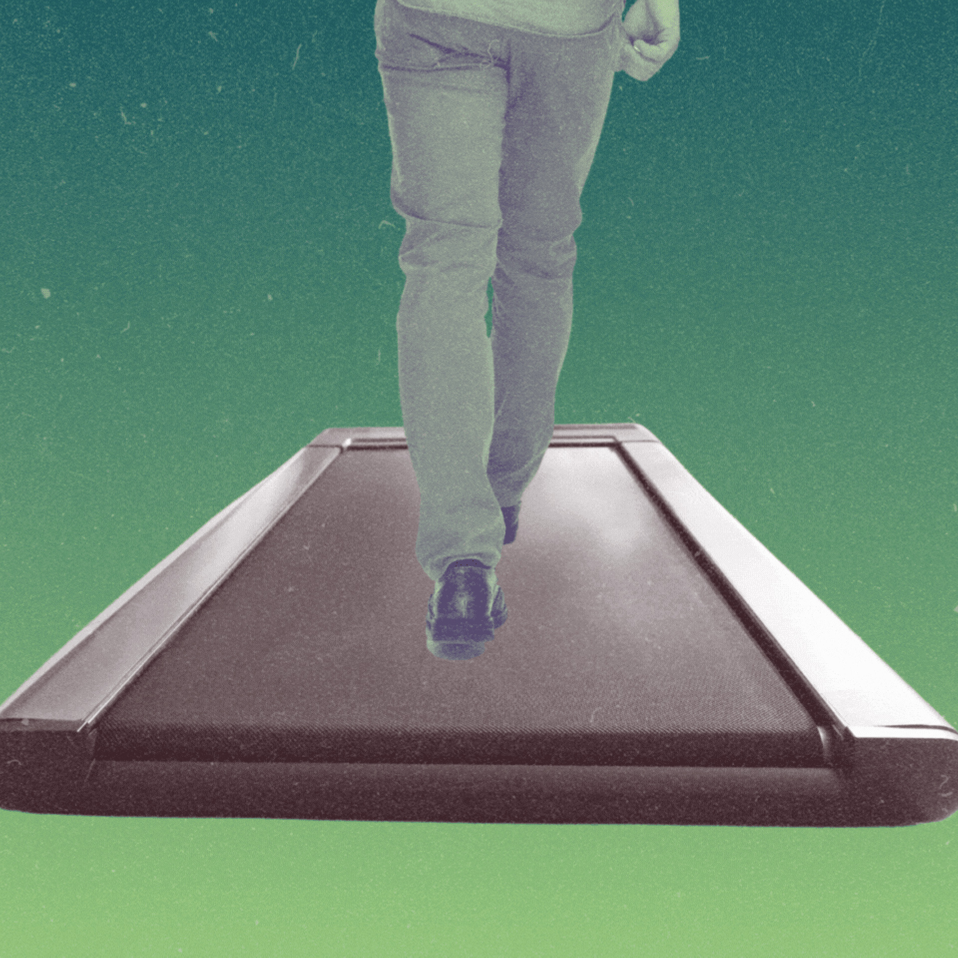 Using a walking pad
