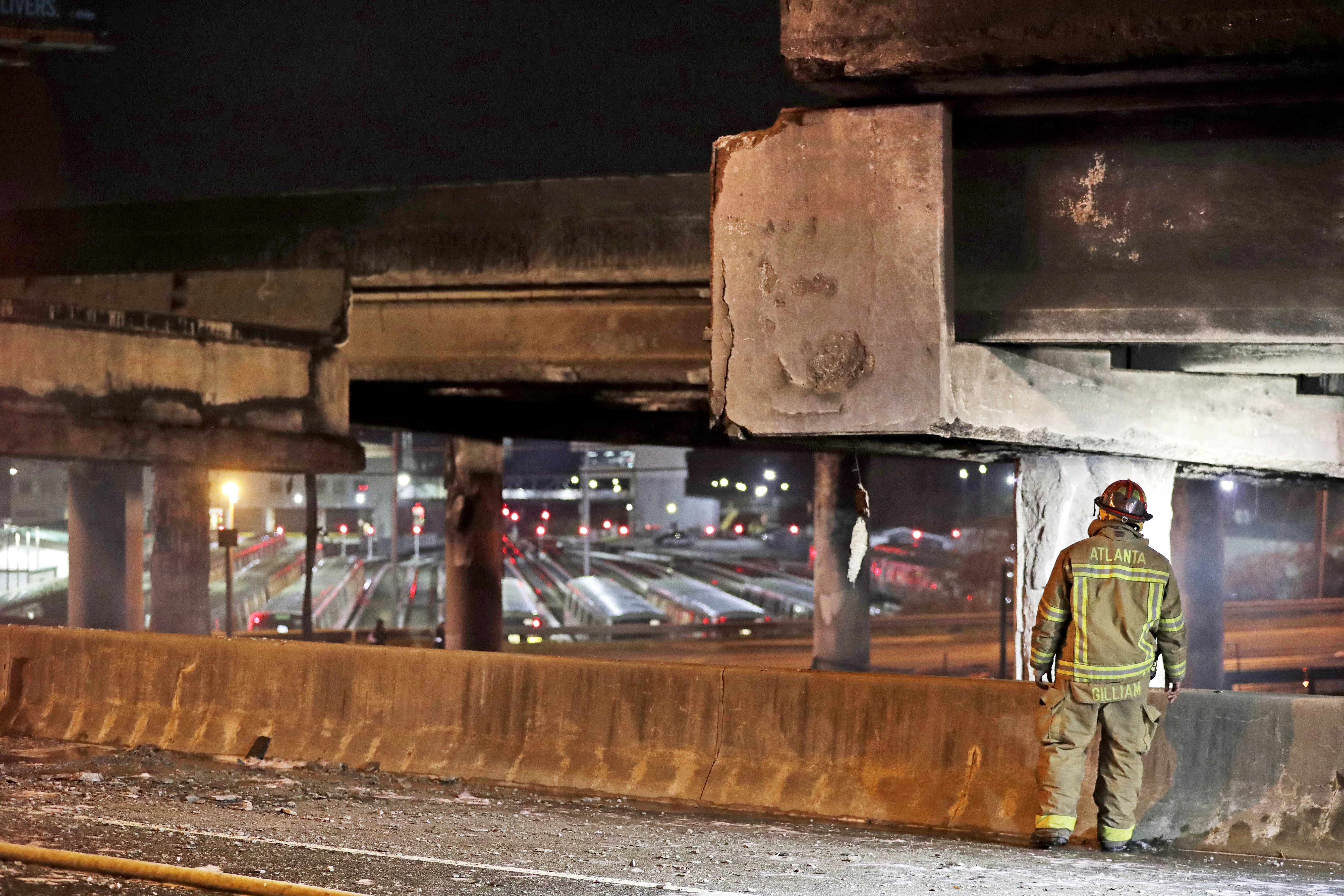 Overpass Collapse Fire