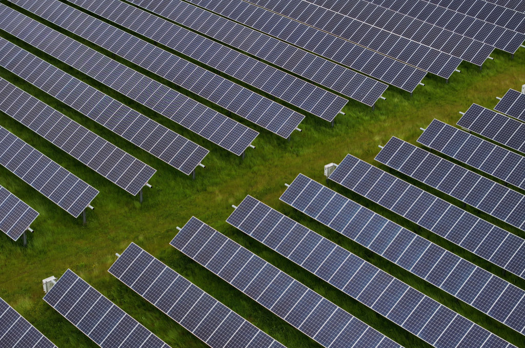 Solar panels in California