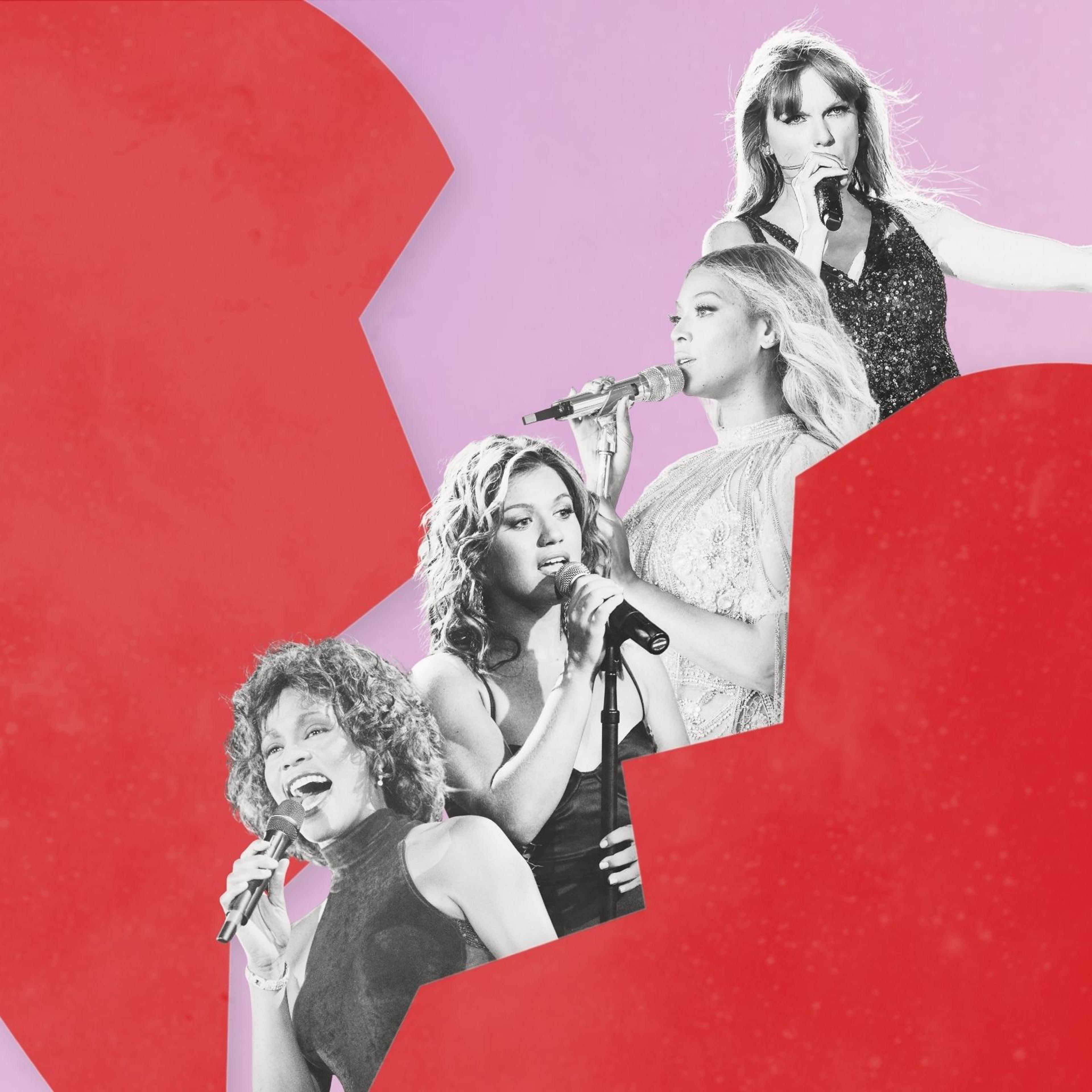Different singers of popular break up songs coming out of a broken heart