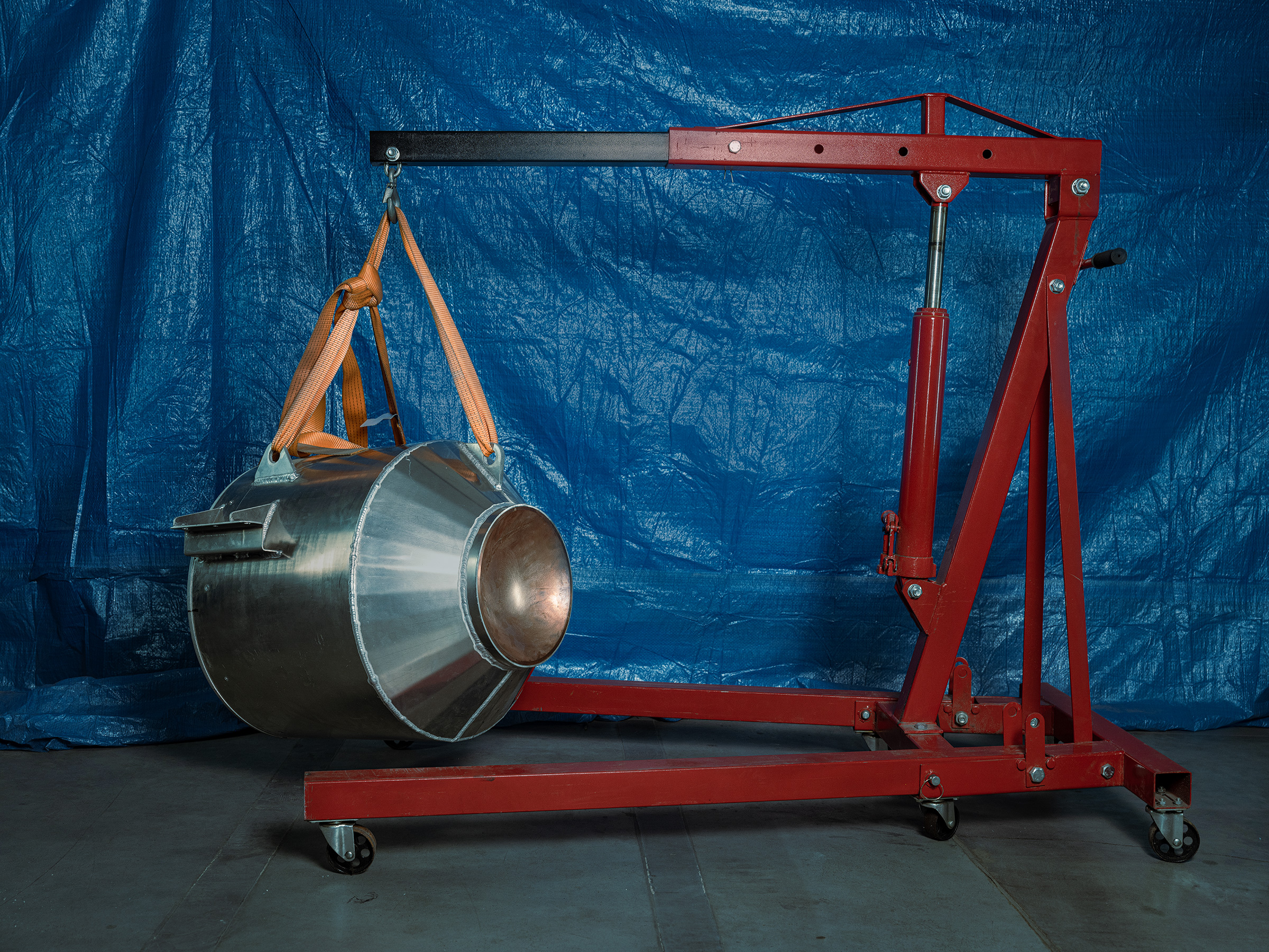 The warhead at the Kyiv production facility, with a payload of 230 kg of C-4.