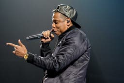 Jay Z performs at The Staples Center in Los Angeles in 2013.