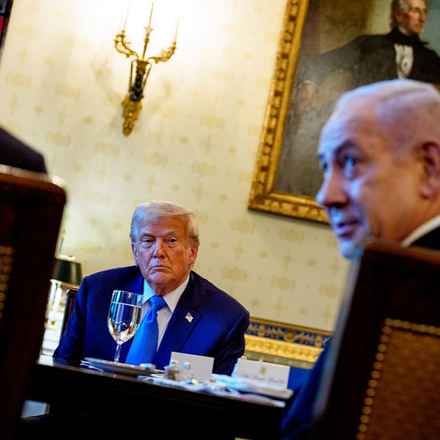 Israeli Prime Minister Netanyahu Visits The White House To Meet With President Trump