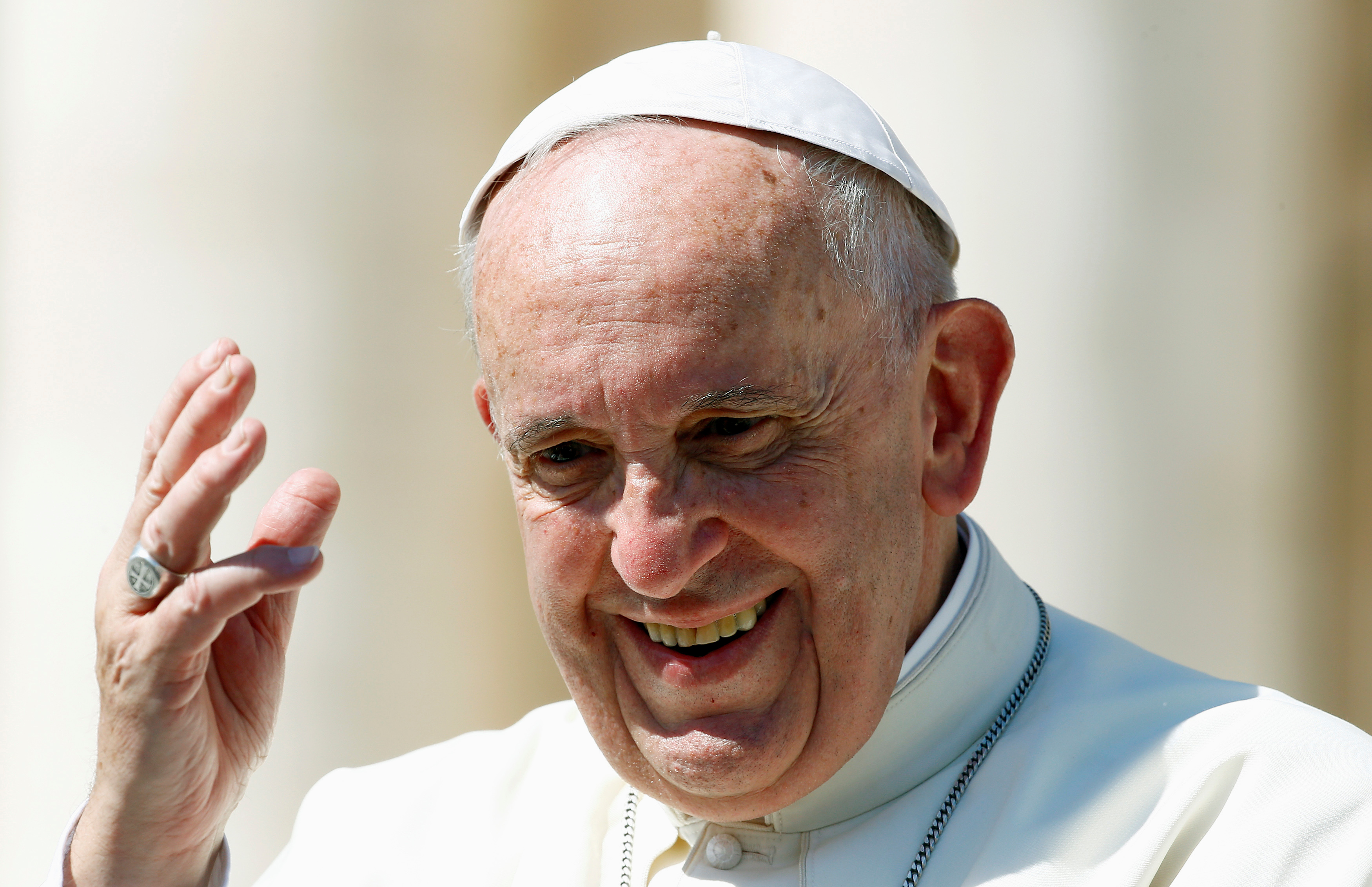 Pope Francis at the Vatican, Sept. 3, 2016.