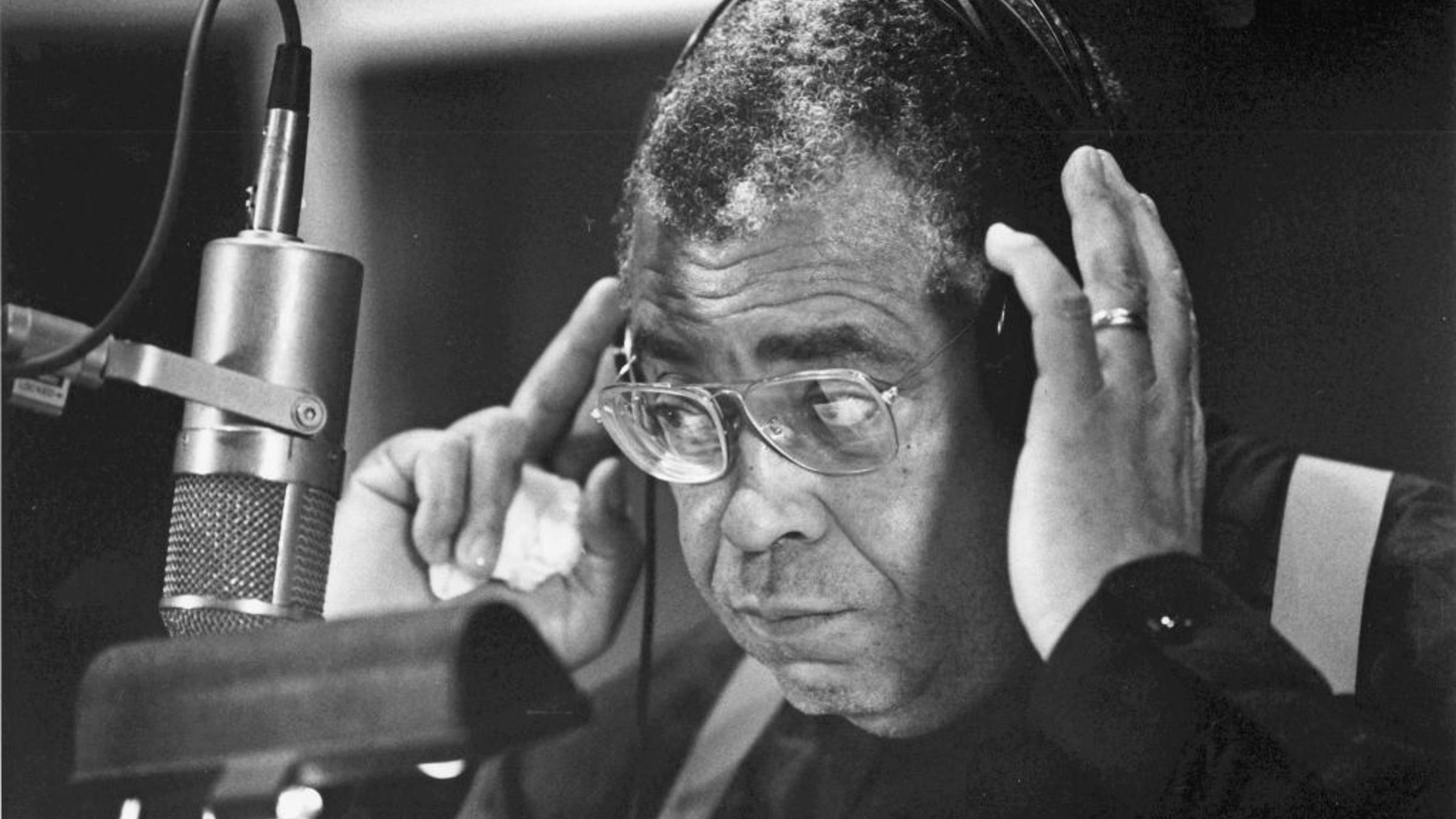 James Earl Jones In A Recording Studio