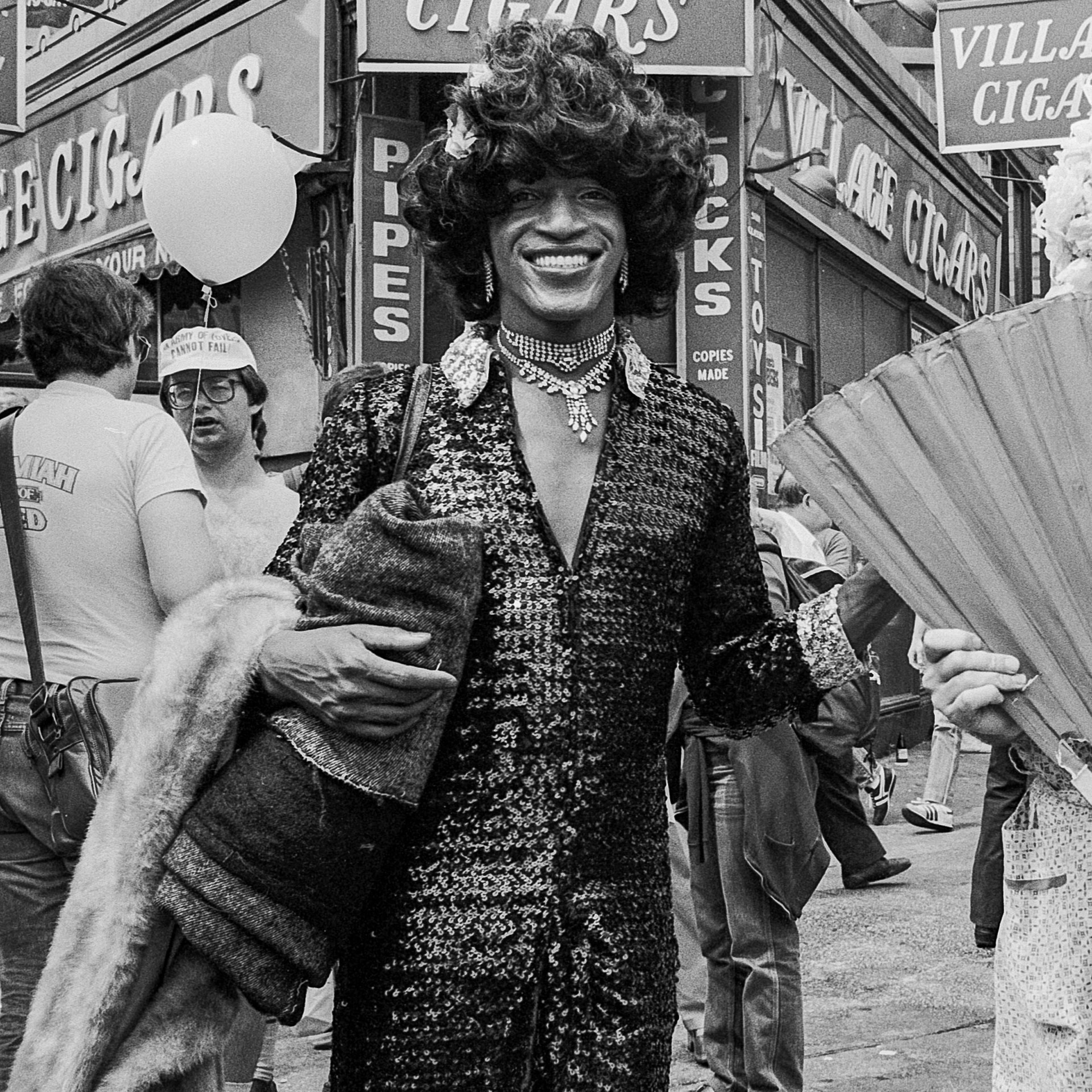 Marsha P. Johnson At 1982 Pride March