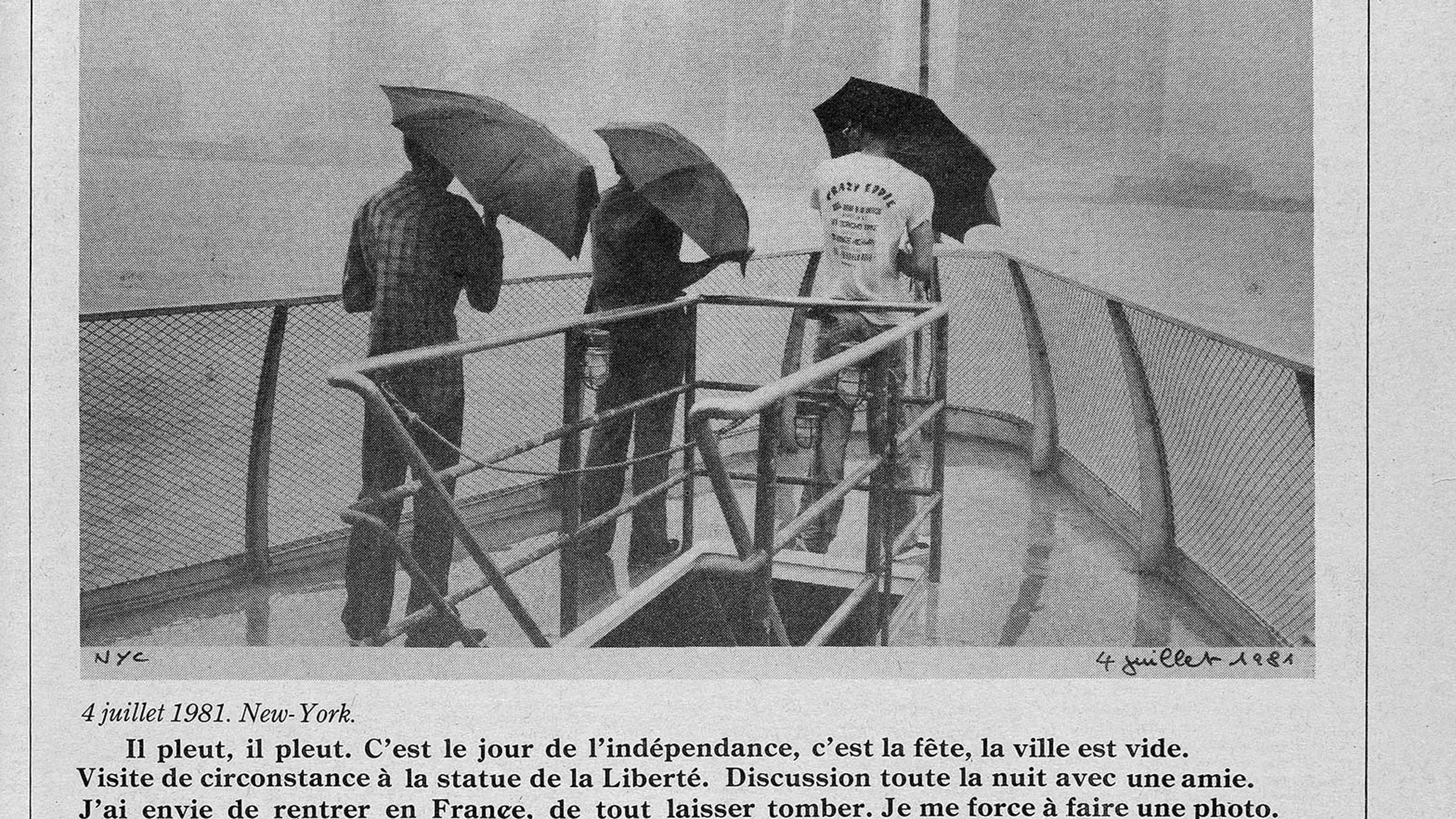 A photograph from Raymond Depardon's 1981 assignment