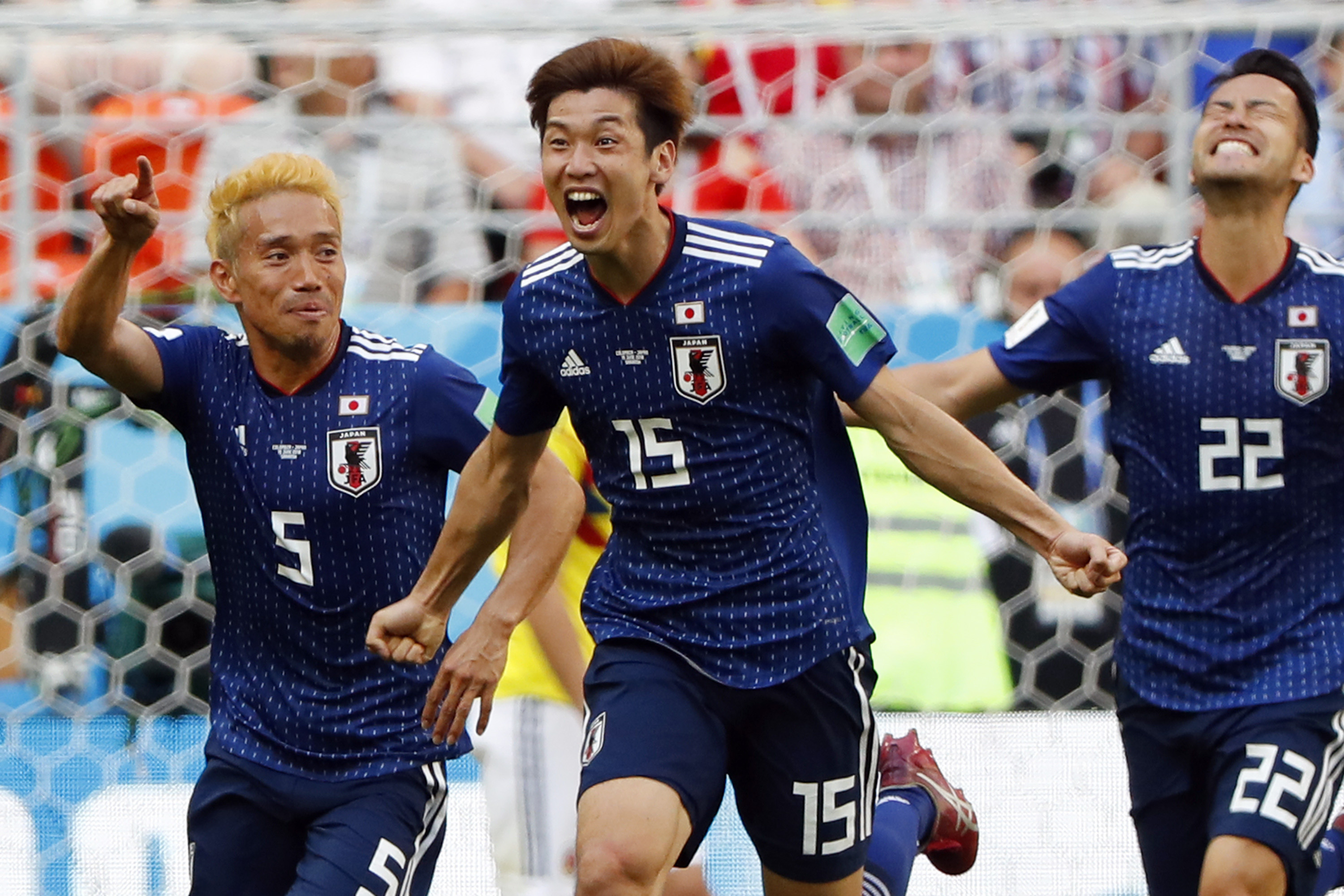 WORLD CUP日本代表 Yuya Osako Has Epic Reaction to Japan Colombia World Cup Win