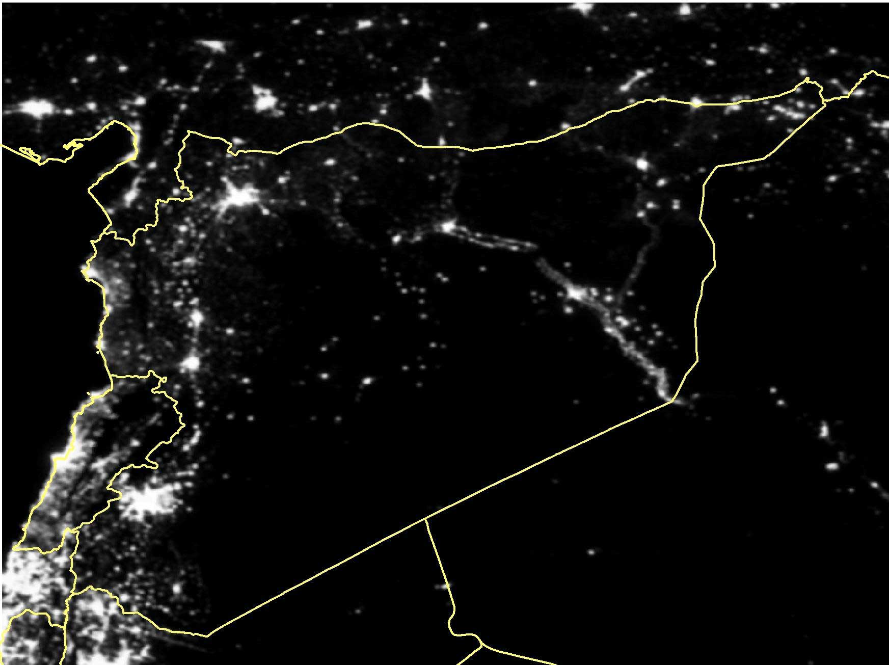 86 Percent of Lights Are Out in Syria