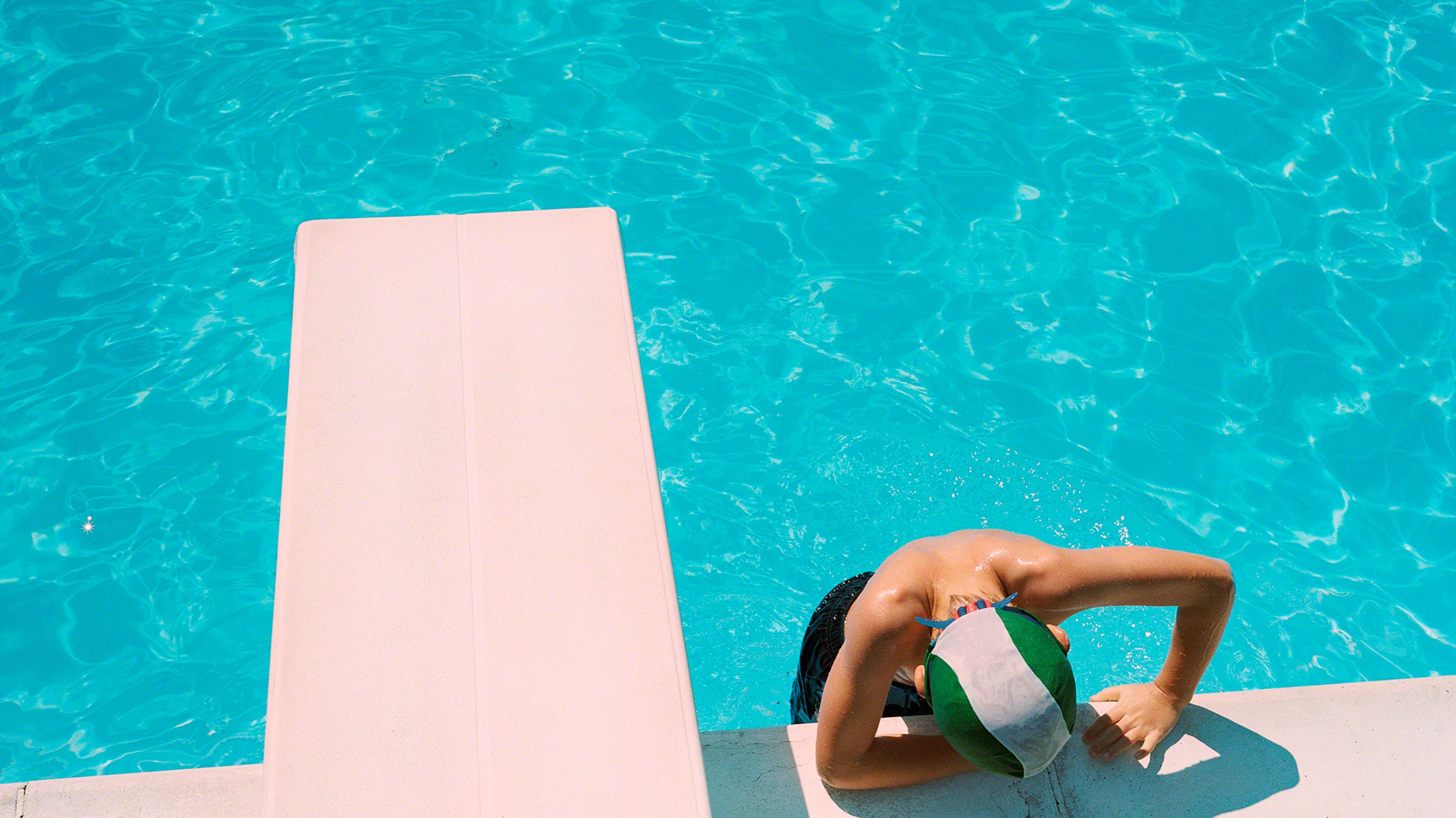 Noah swimming, Molise, Italy, 2013.