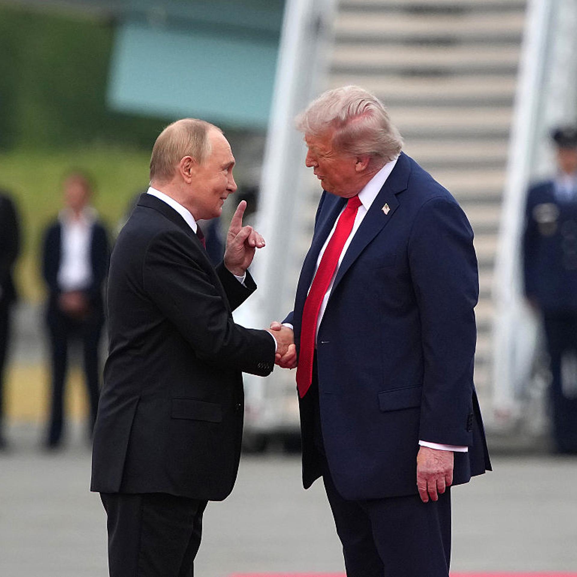 U.S. President Trump And Russian President Putin Meet On War In Ukraine At U.S. Air Base In Alaska