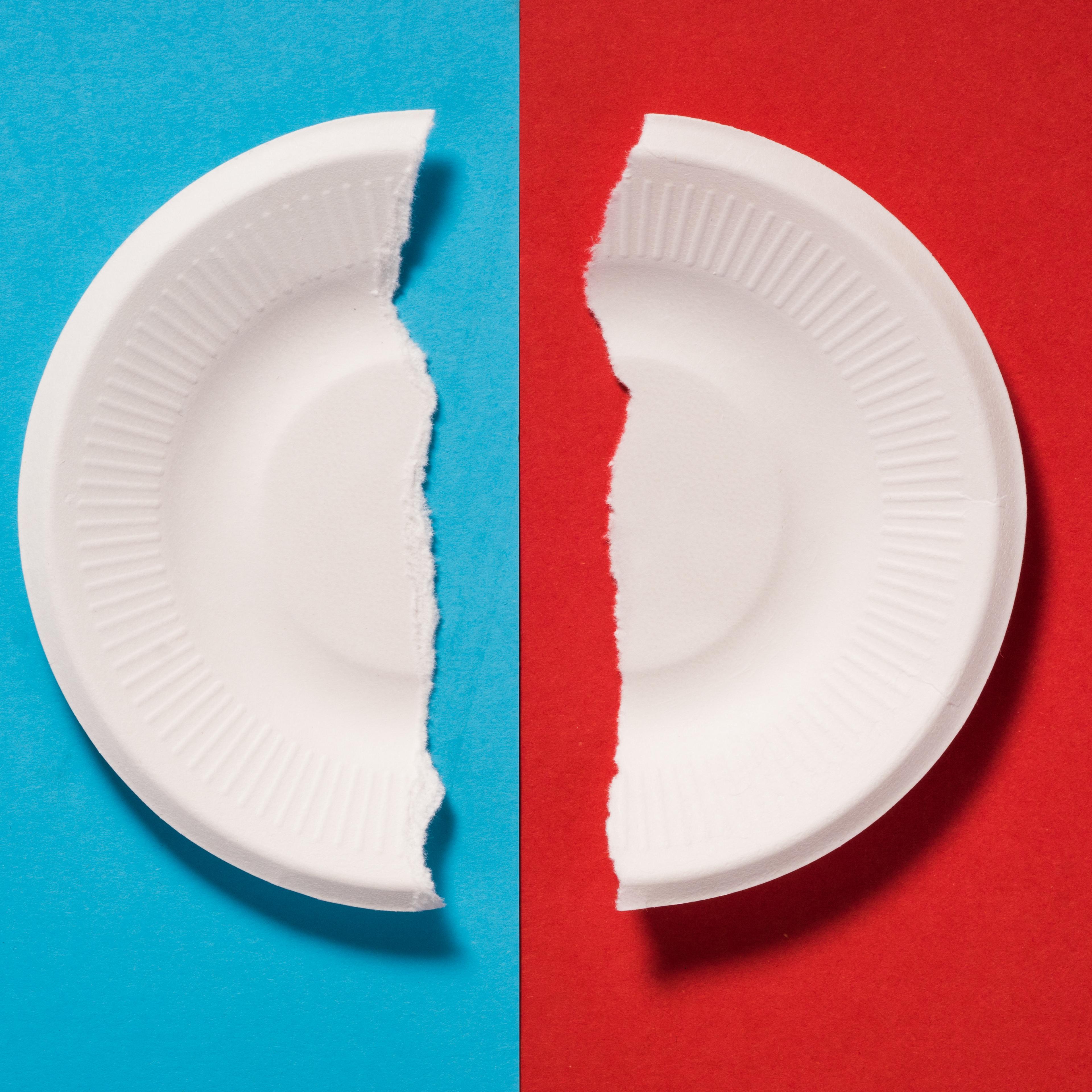 A Broken Paper Plate