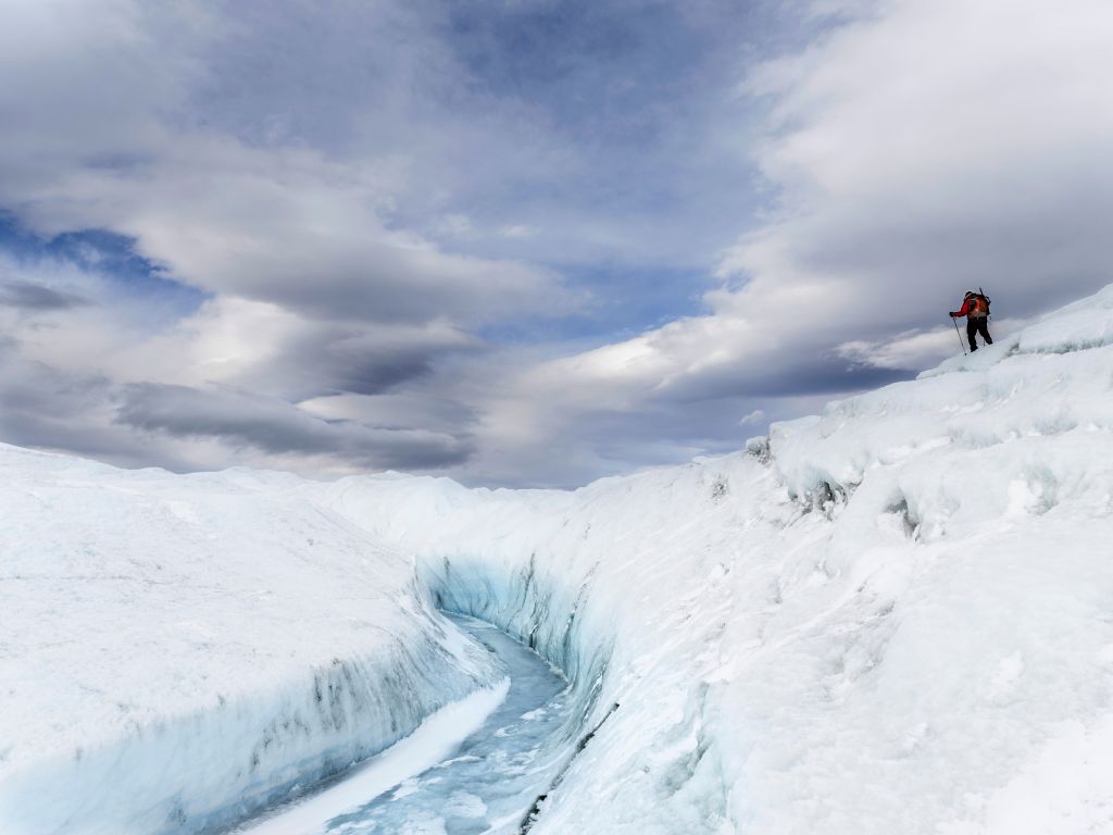 Landscape on the Greenland Ice Sheet near Kangerlussuaq