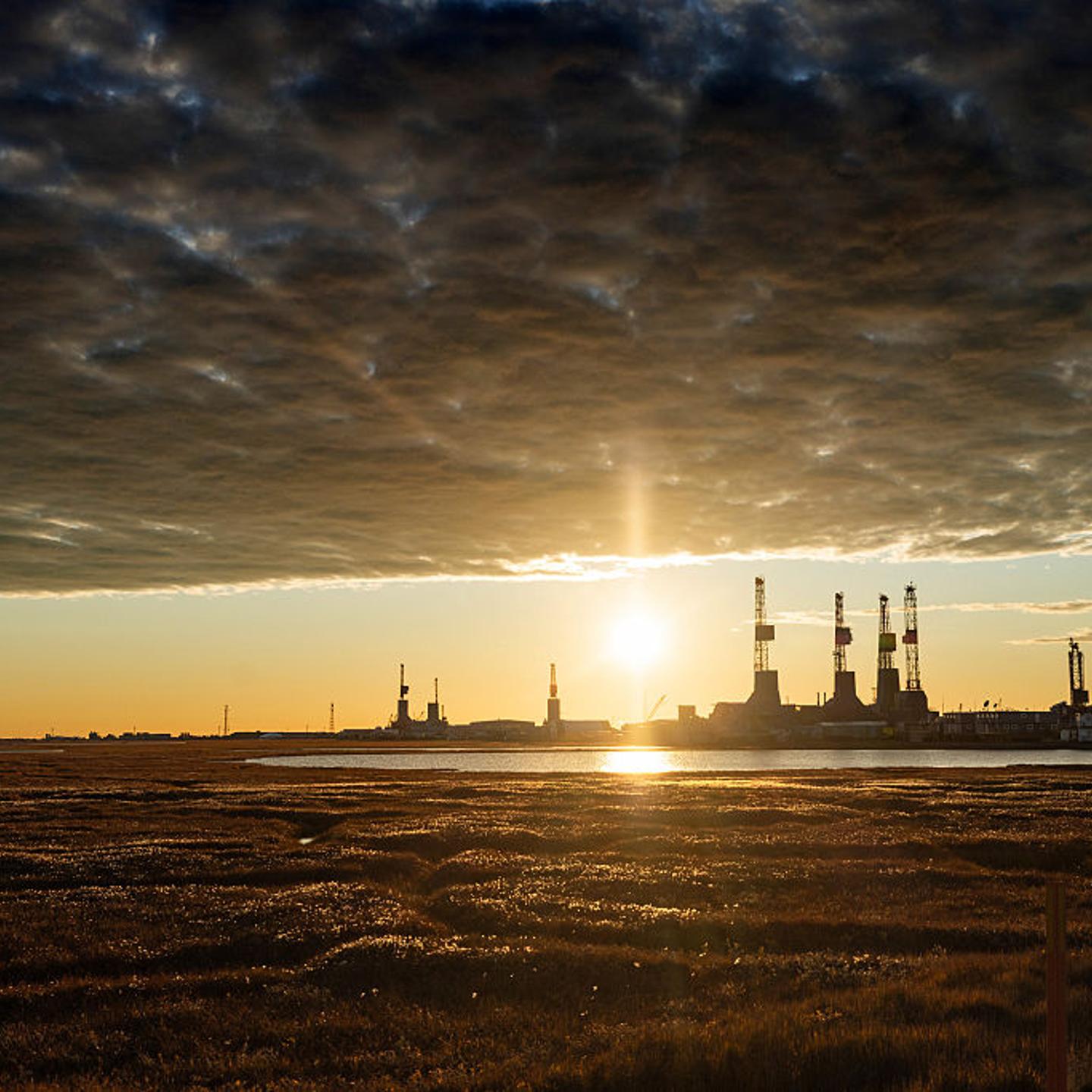 Oil rigs in Deadhorse, Alaska, on Sept. 3, 2025.