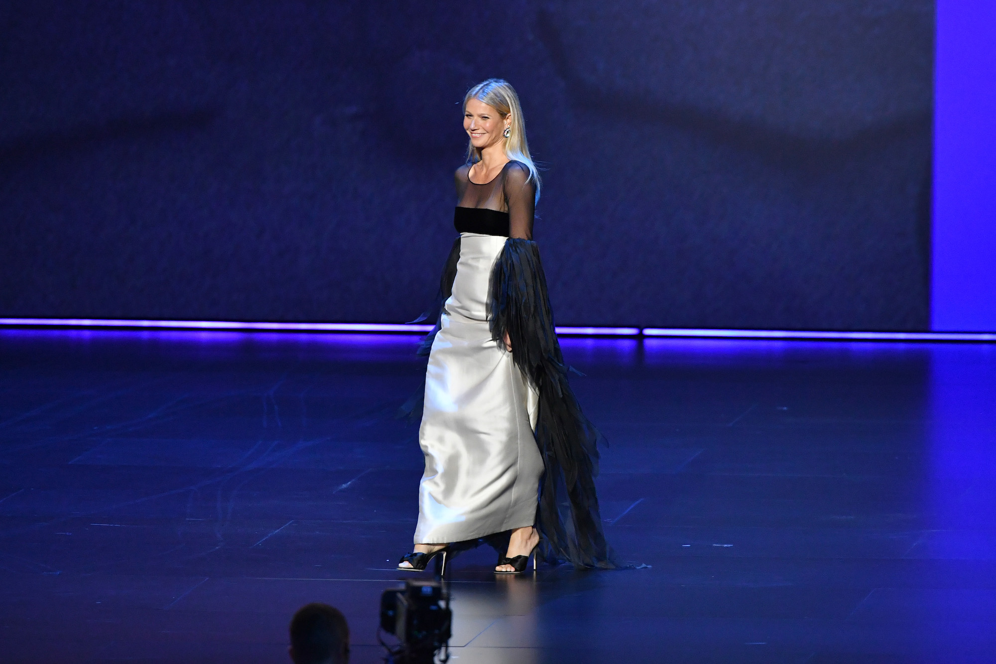 princess polly baby blue dress Gwyneth Paltrow's Walk at the 2019 Emmys Captures Internet