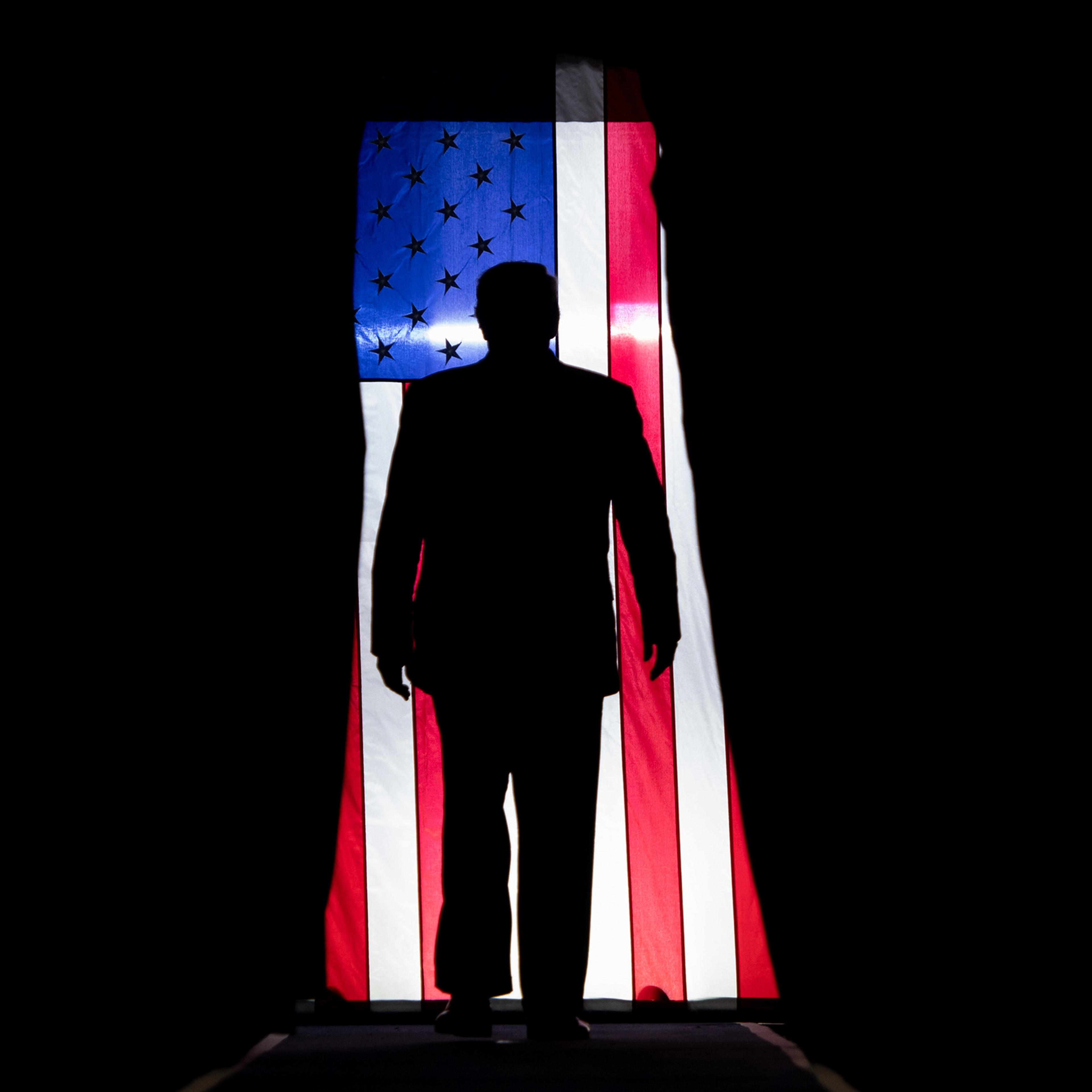 President Trump arrives at a rally in Lake Charles, La., on Oct. 11. In Washington, support is less secure