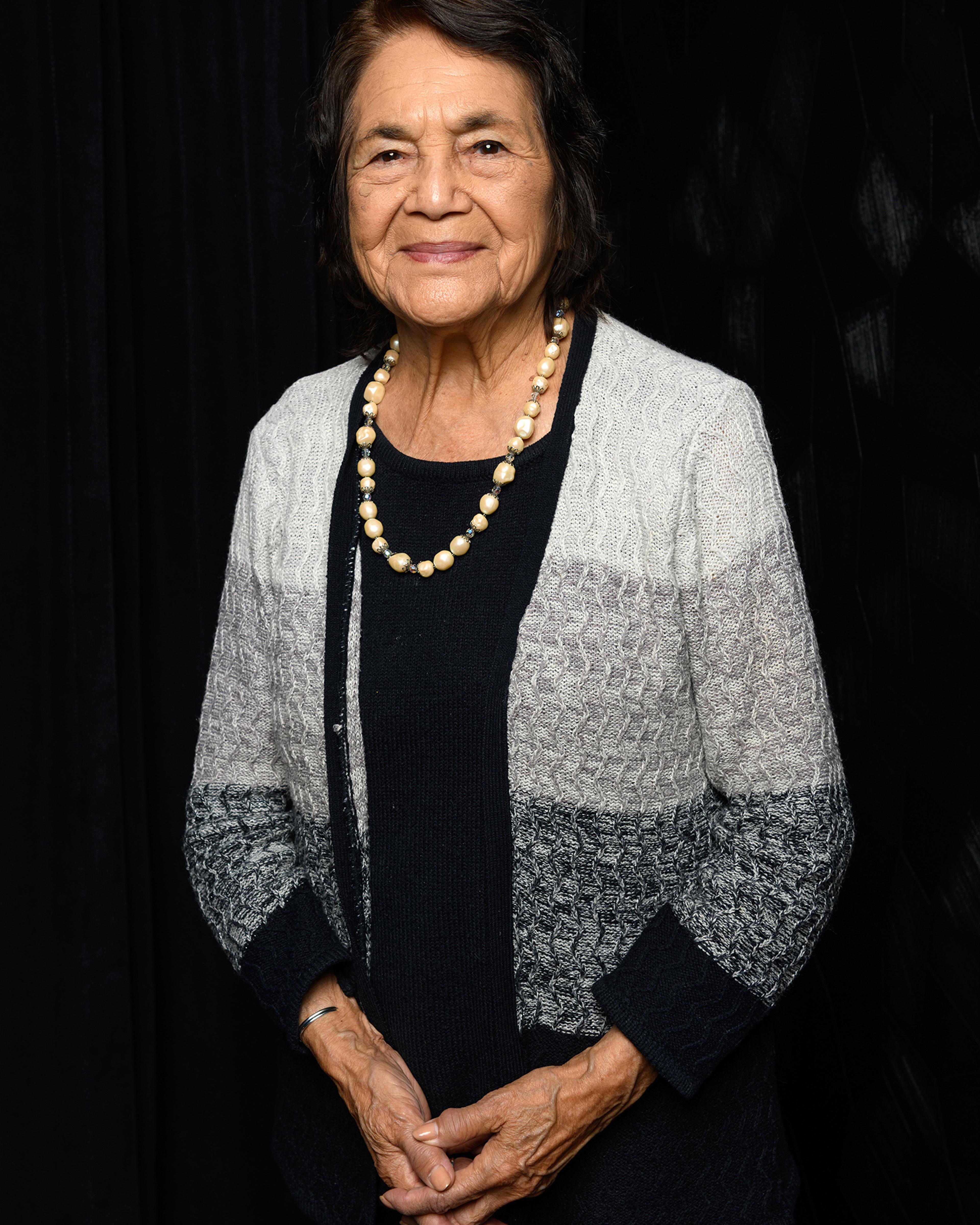 Labor activist Dolores Huerta in Los Angeles, Calif. in March 2022.