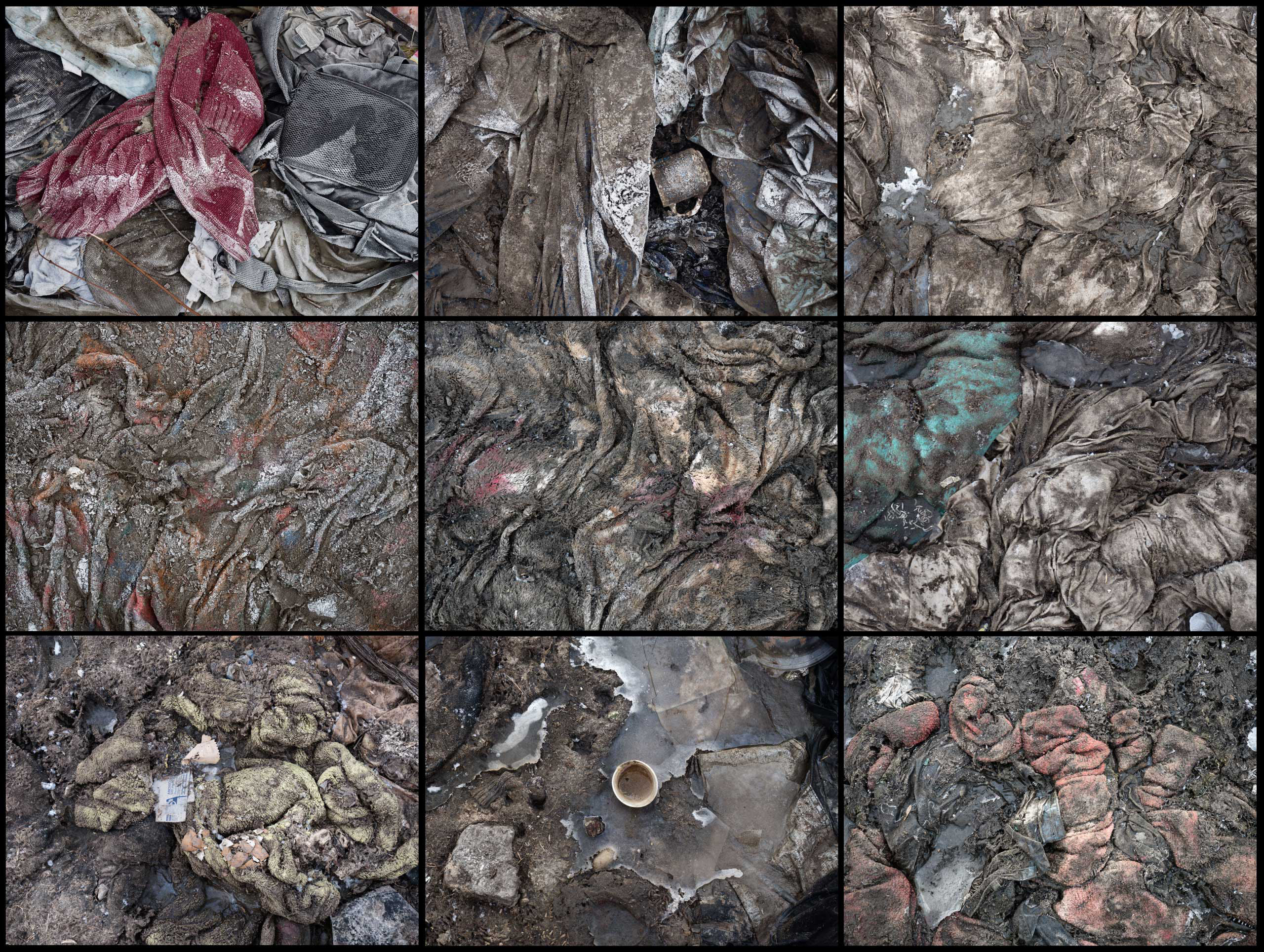 FRANCE. Grande-Synthe. January 20, 2016.Details of frozen blanquets.