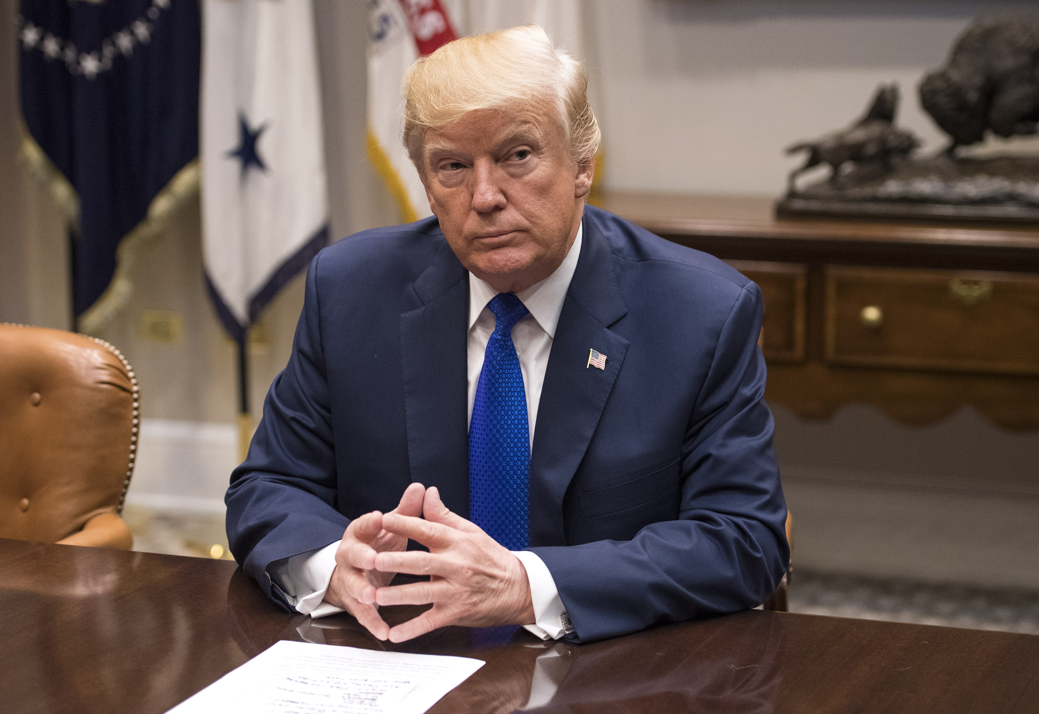 President Trump Meets With Congressional Leadership At The White House