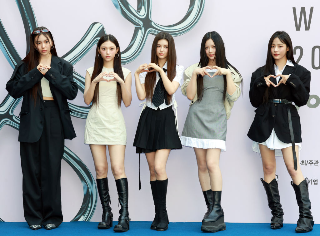 NewJeans attend the 2025 S/S Seoul Fashion Week opening event in Seoul, South Korea, on Sept. 3, 2024.