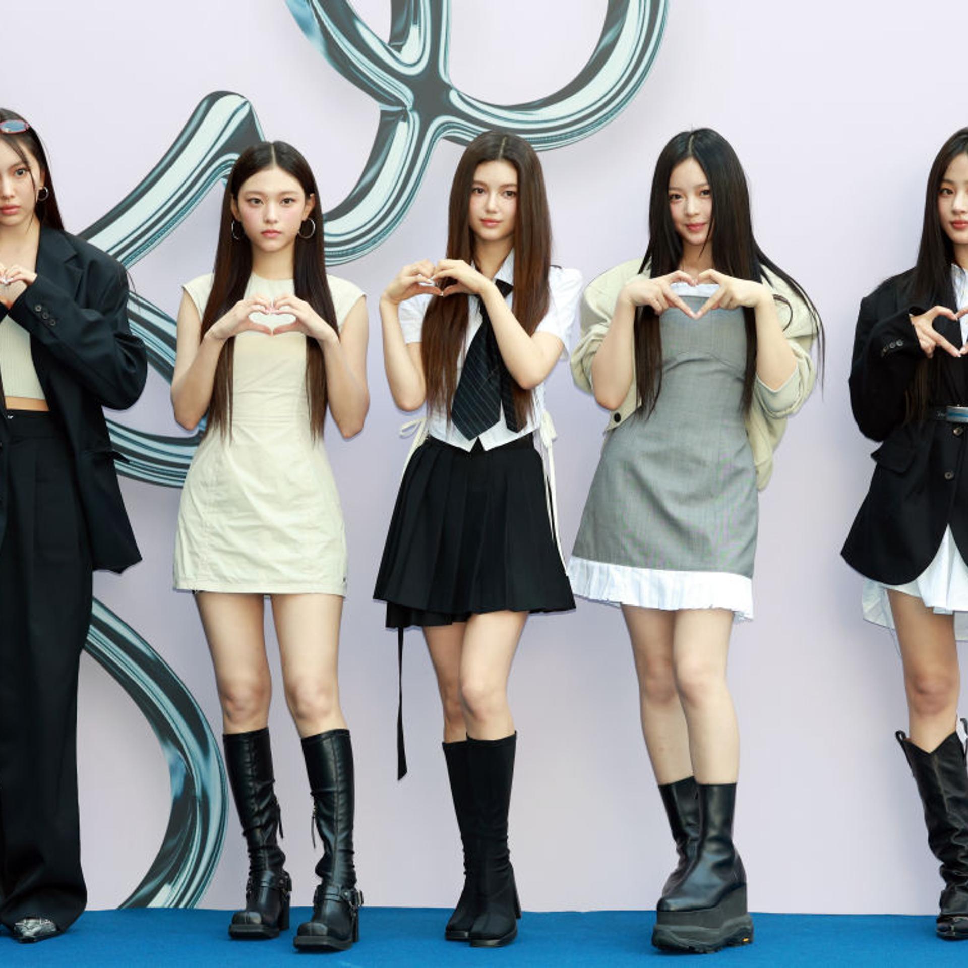 NewJeans attend the 2025 S/S Seoul Fashion Week opening event in Seoul, South Korea, on Sept. 3, 2024.