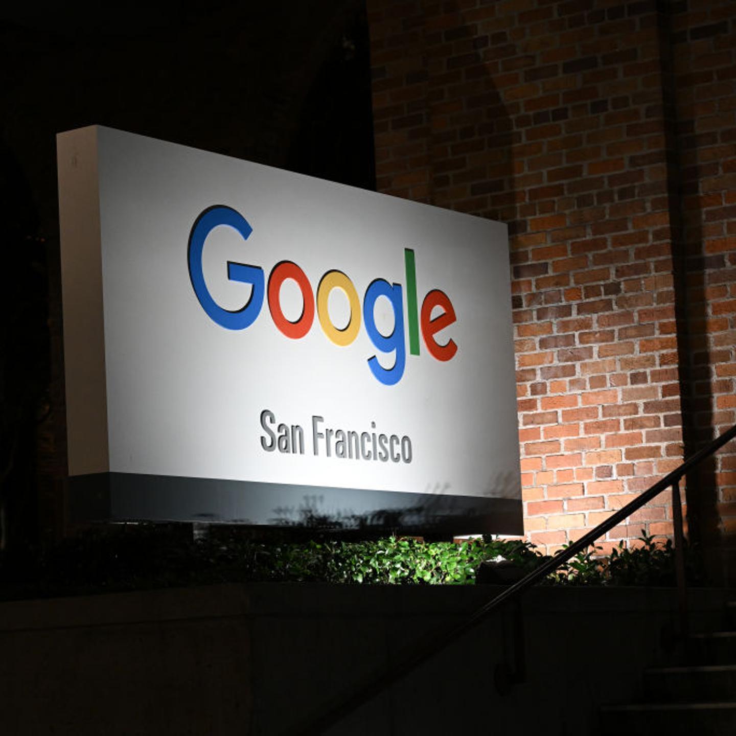 Hundreds of protestors gather outside Google's offices in San Francisco for Palestine
