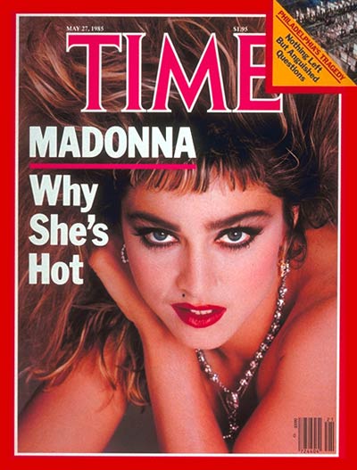 Madonna on the May 27, 1985, cover of TIME