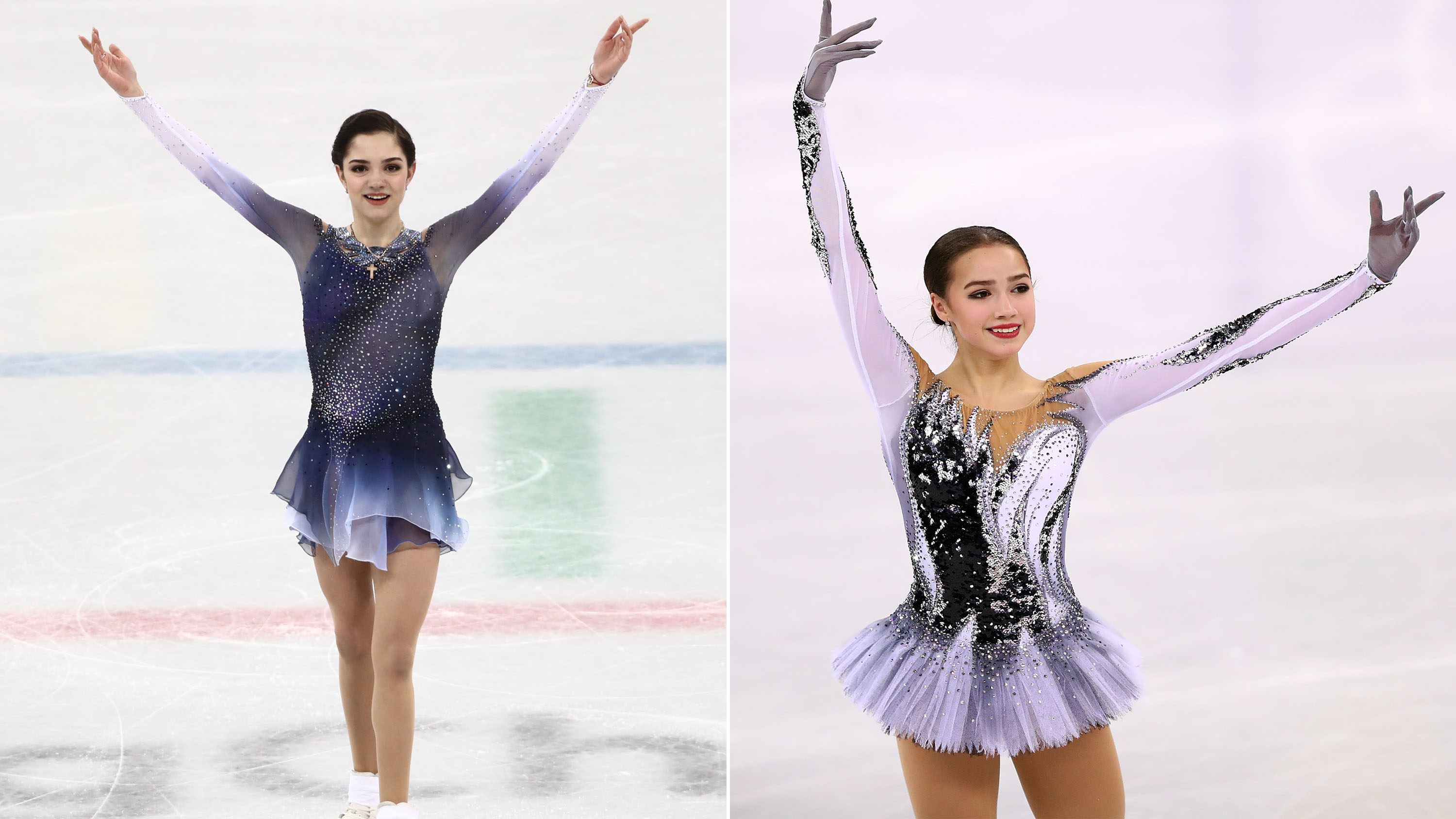 knee length dresses for ladies Ice Princess Figure Skating Dress by Tania Bass White