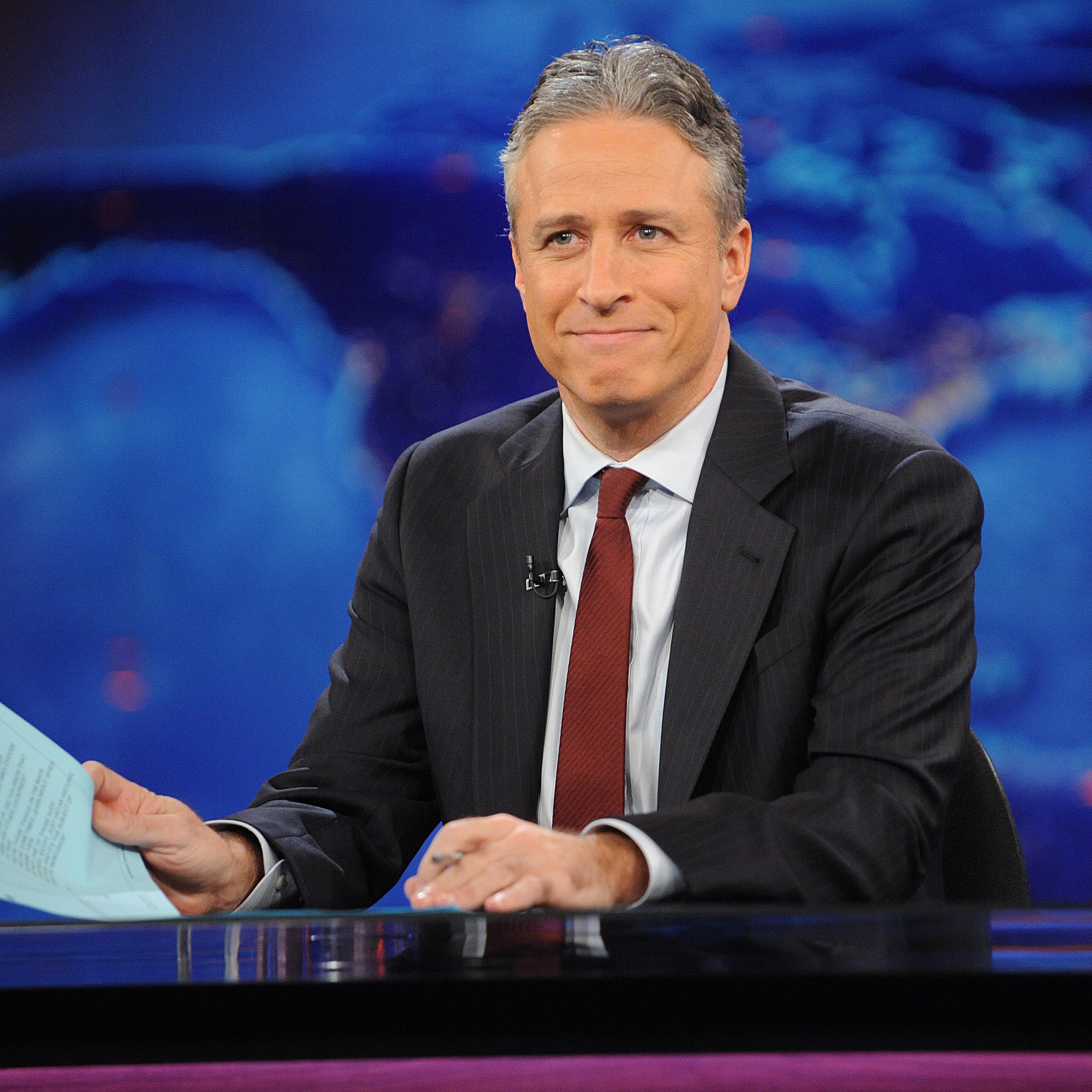 Jon Stewart during a taping of "The Daily Show with Jon Stewart" in 2011.