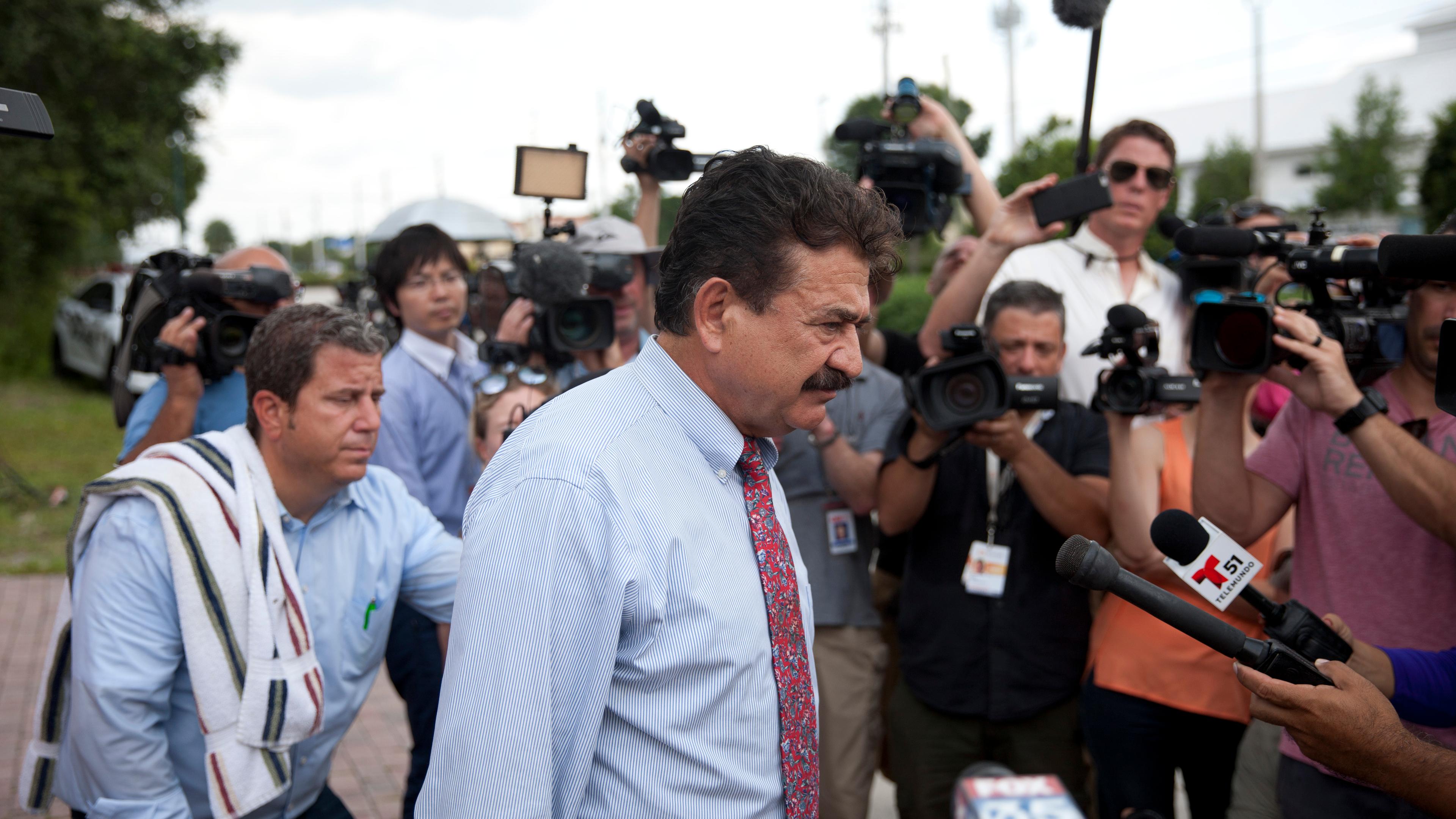 Seddique Mateen, father of Pulse nightclub gunman Omar Mateen, outside his home in Port Saint Lucie, Fla., on June 14, 2016.