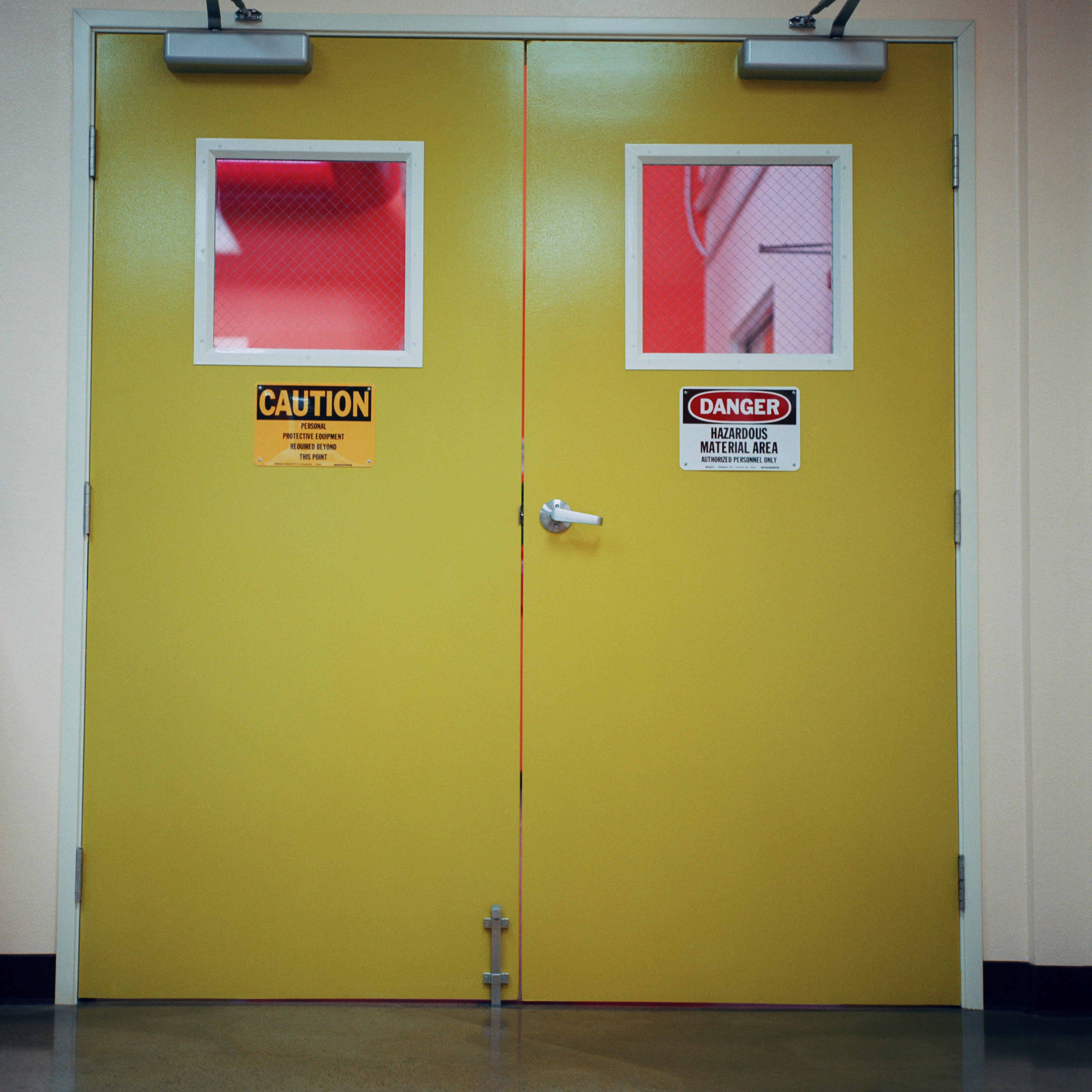Closed Laboratory Doors