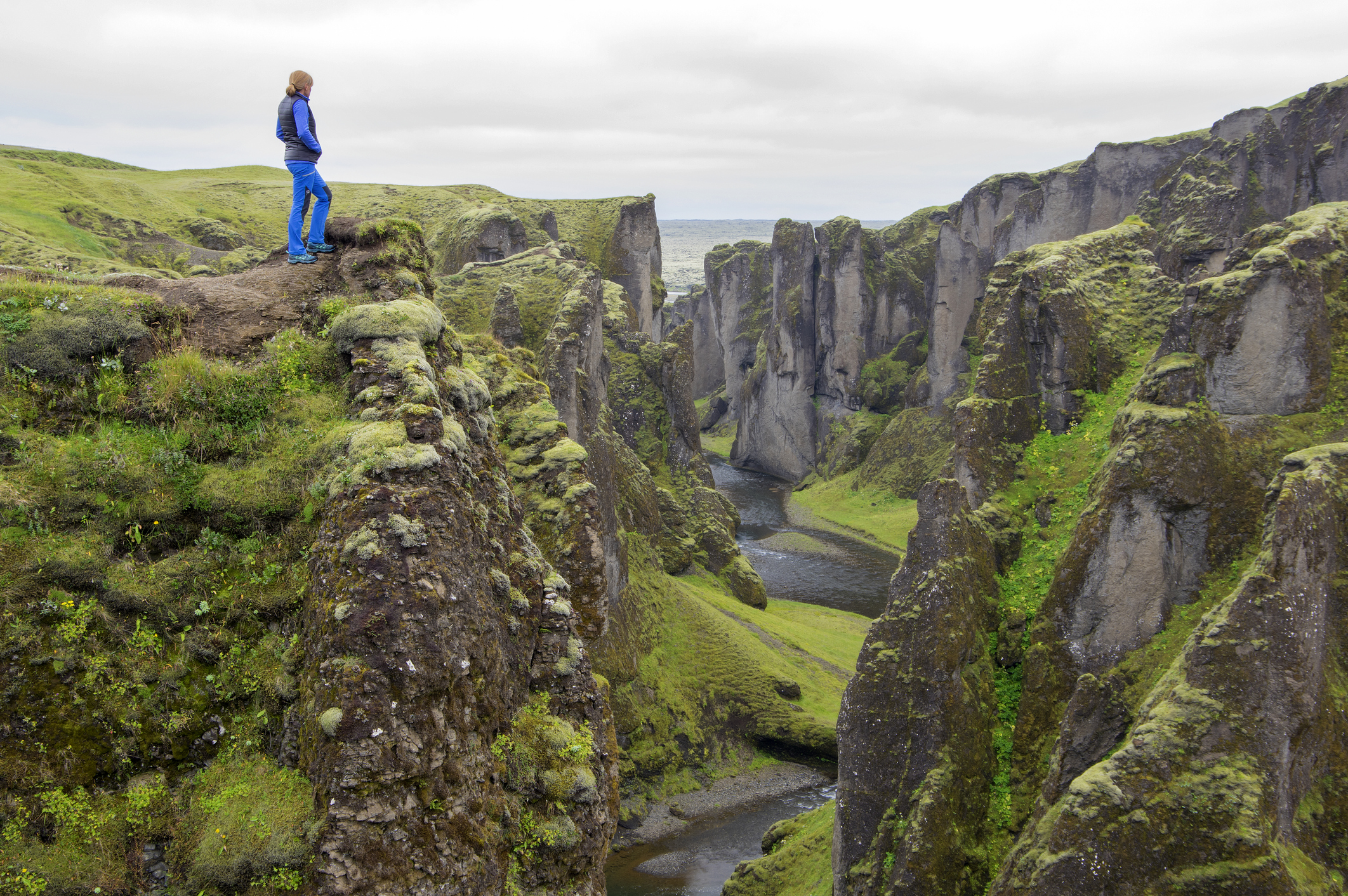 Fjaðrárgljúfur canyon, Kirkjubæjarklaustur, Suðurland, Iceland.