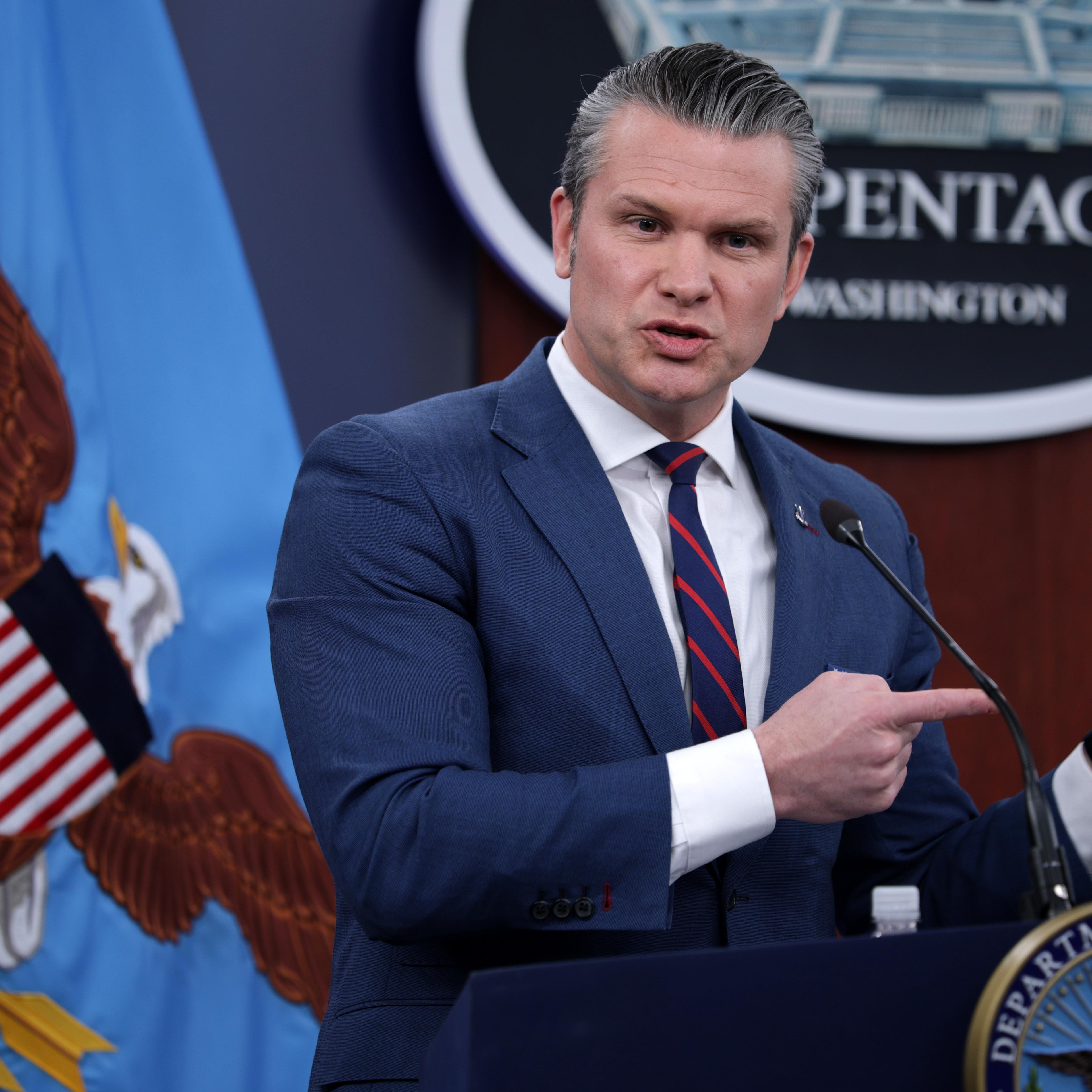 Secretary Hegseth And Chairman Caine Hold Pentagon Press Briefing On Iran Strikes