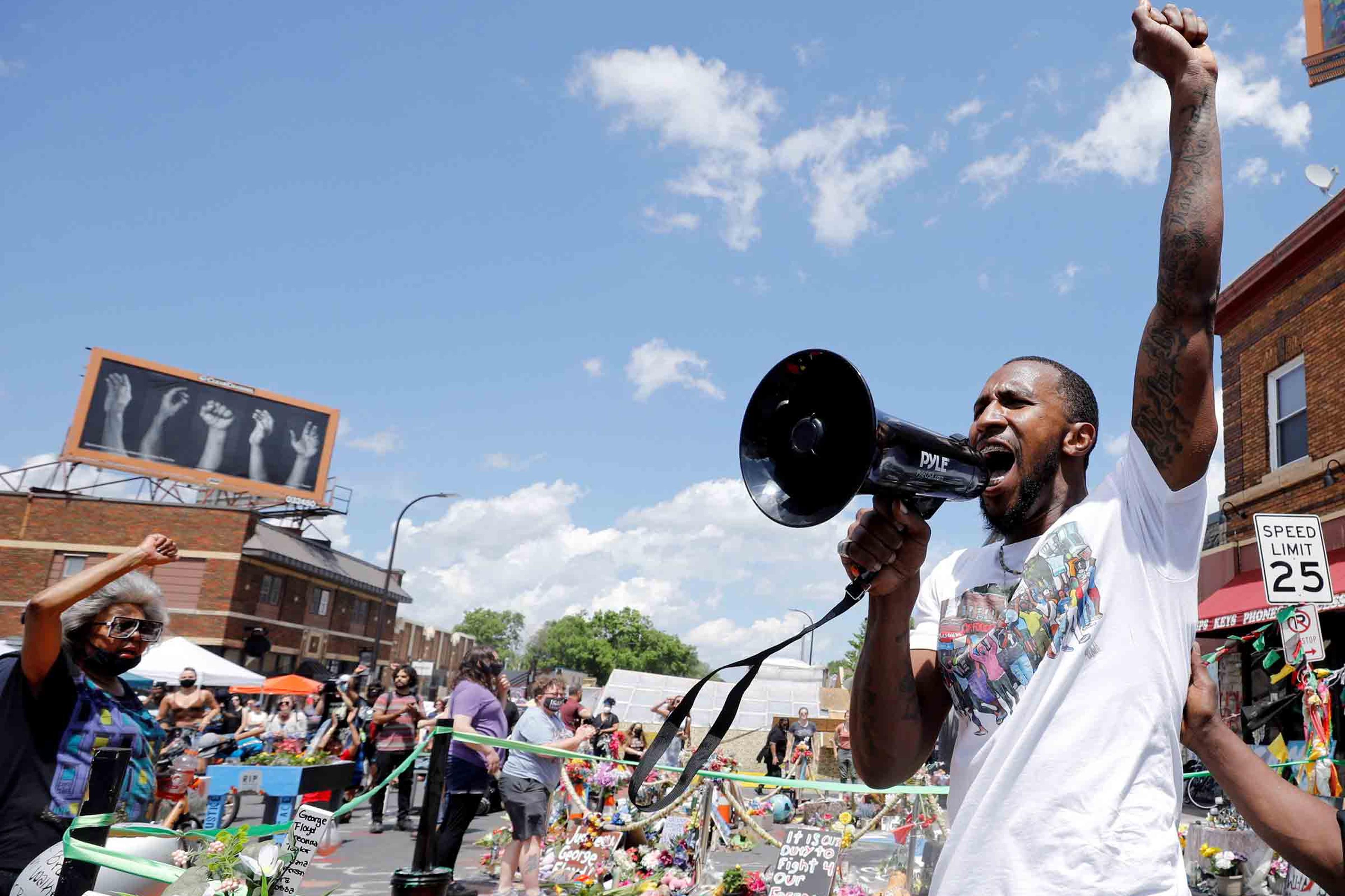 One year anniversary of the death of George Floyd in Minneapolis