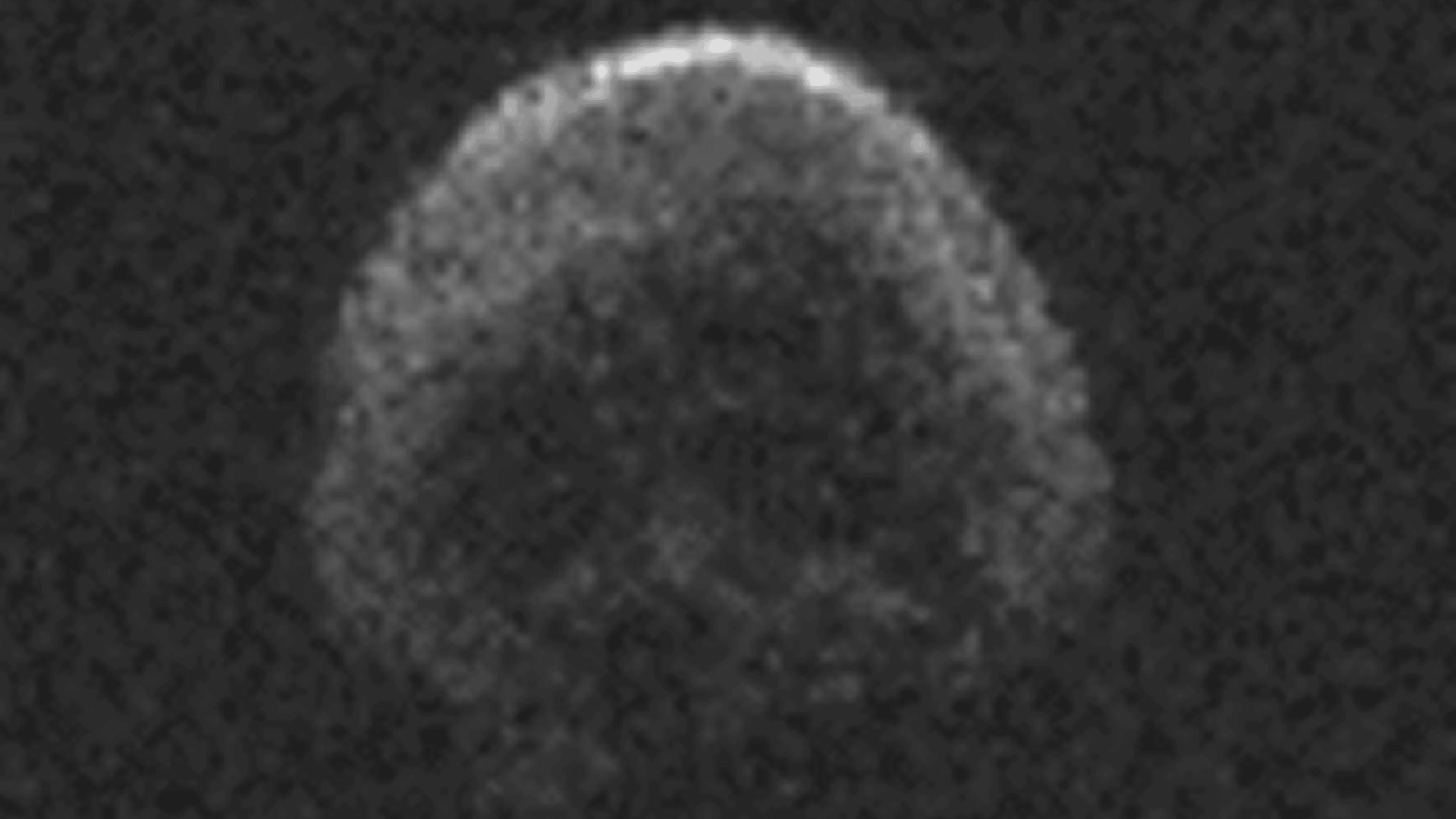 This image of asteroid 2015 TB145, a dead comet, was generated using radar data collected by the National Science Foundation's 1,000-foot (305-meter) Arecibo Observatory in Puerto Rico. The radar image was taken on Oct. 30, 2015, and the image resolution