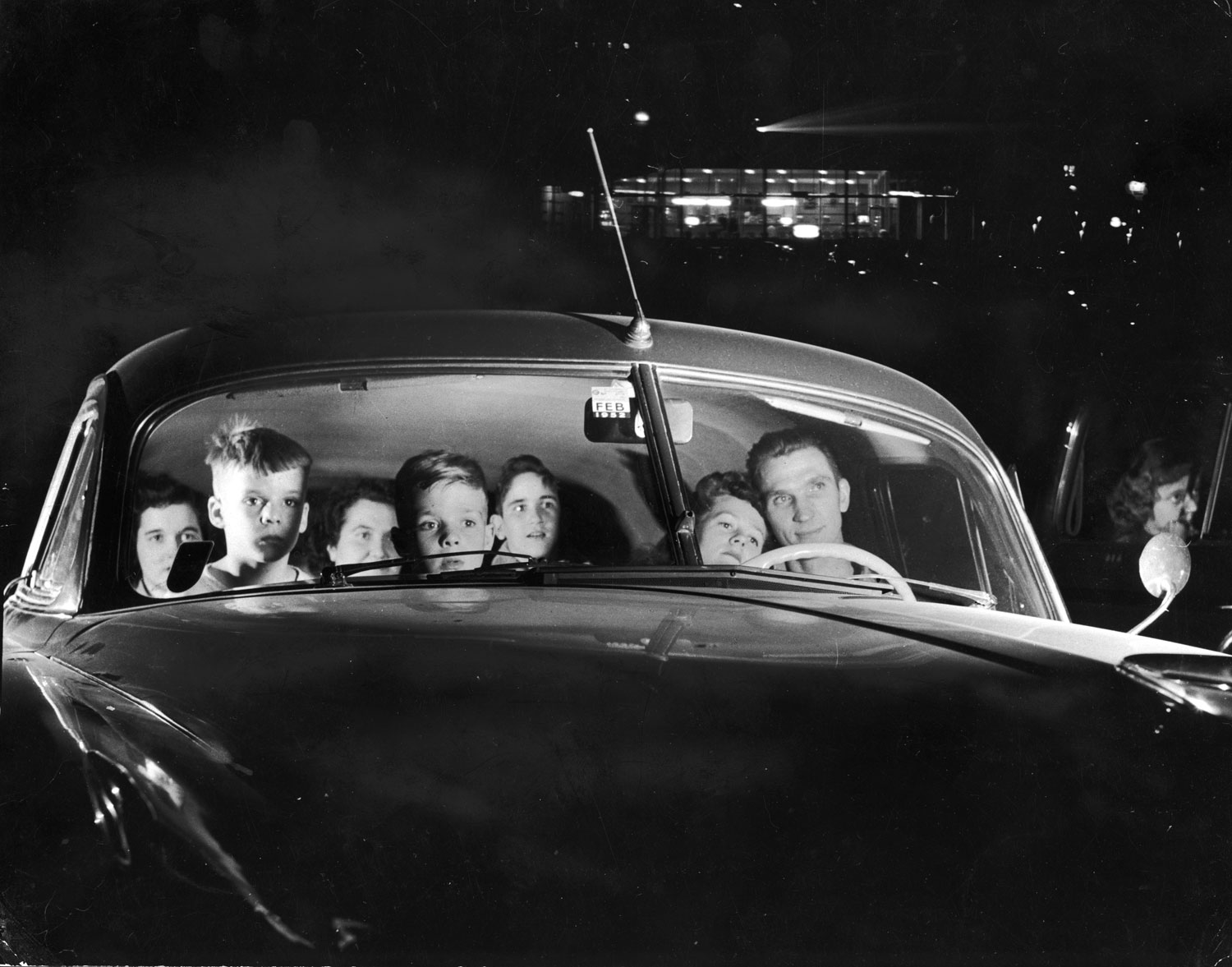 Drive-in theater, Chicago, 1951.