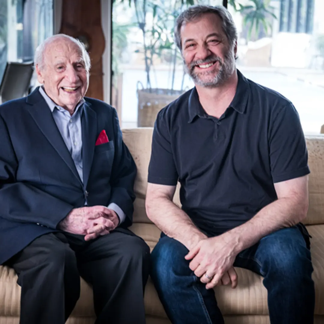Mel Brooks, left, and Judd Apatow in <i>Mel Brooks: The 99 Year Old Man</i>