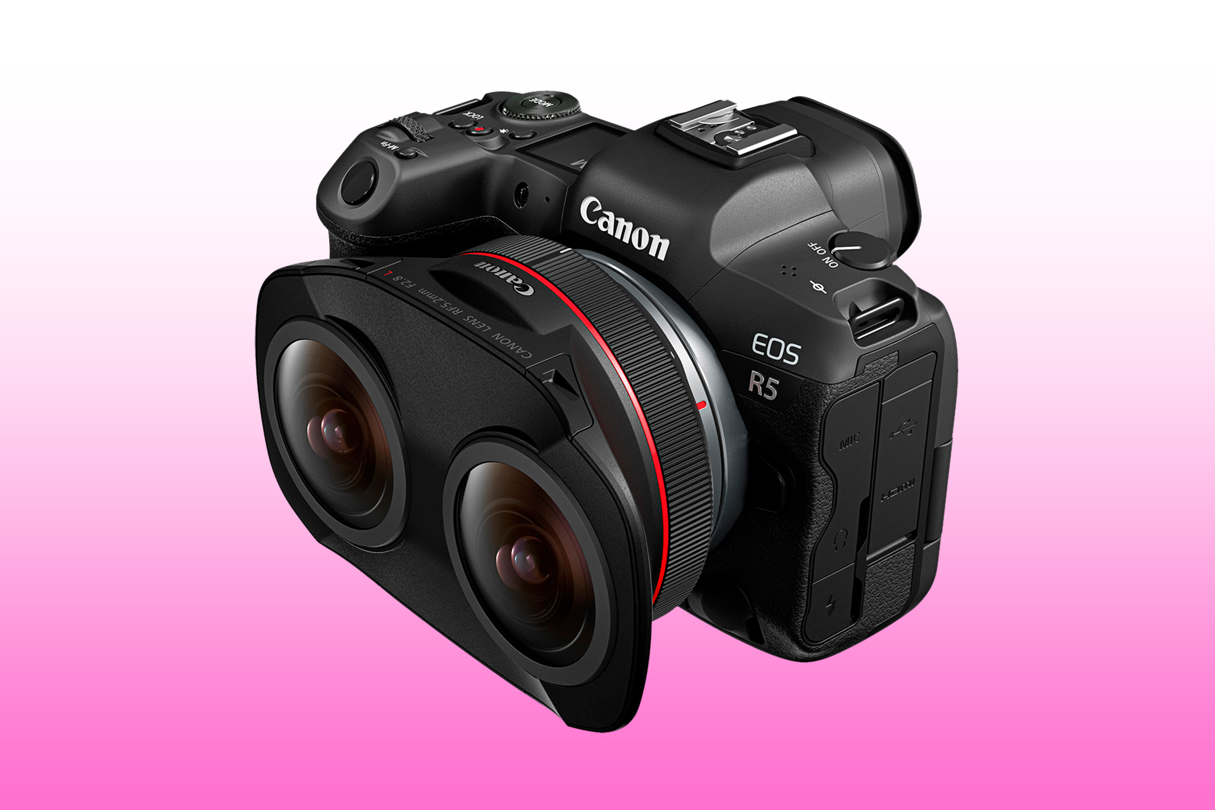 CANON カメラレンズ RF5.2mm F2.8 L DUAL FISHEYE Canon unveils RF5.2mm F2.8 L dual fisheye 3D VR lens