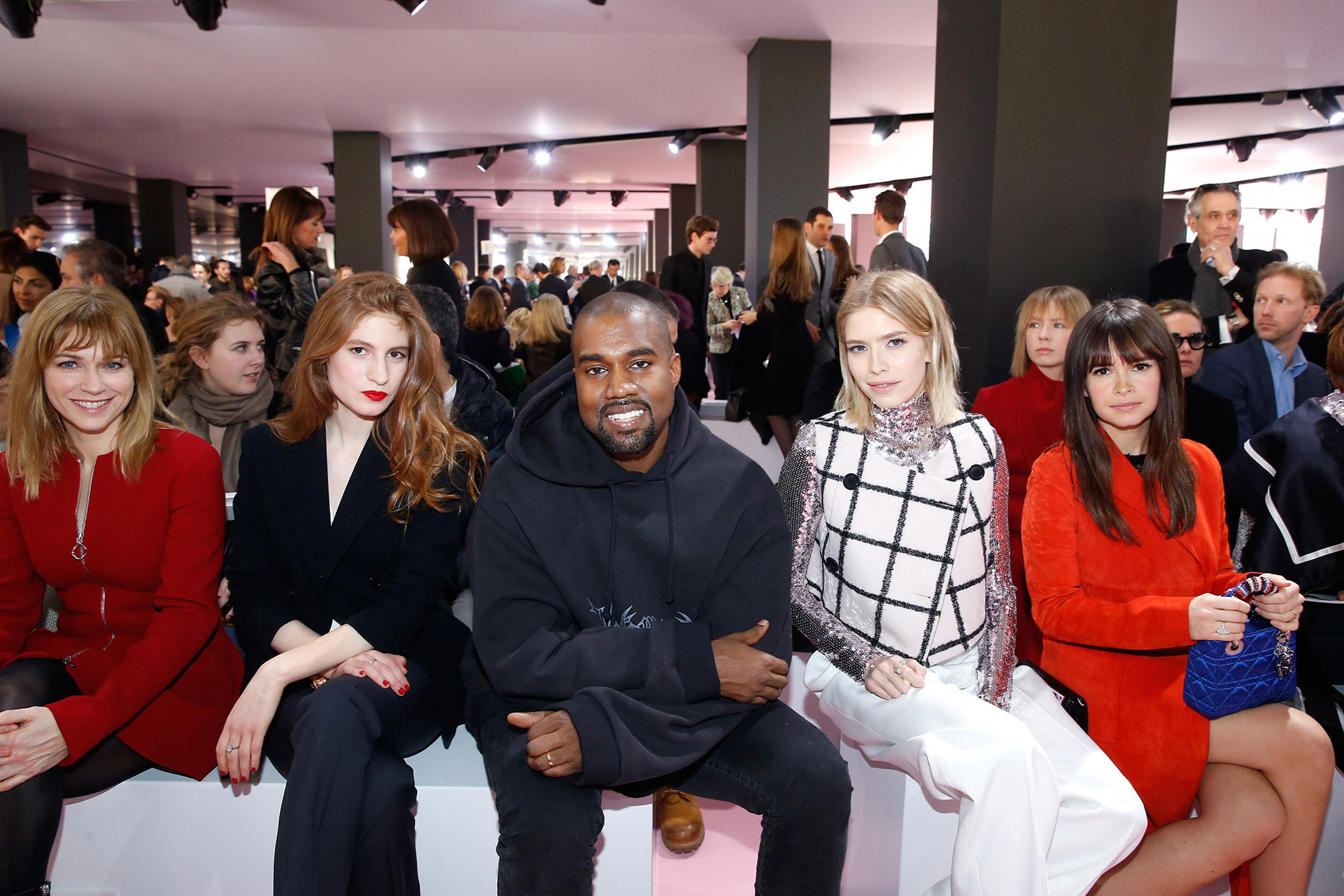 Kanye West Sitting Front Row at Fashion Week Kanye West Sitting Front Row at Fashion Week