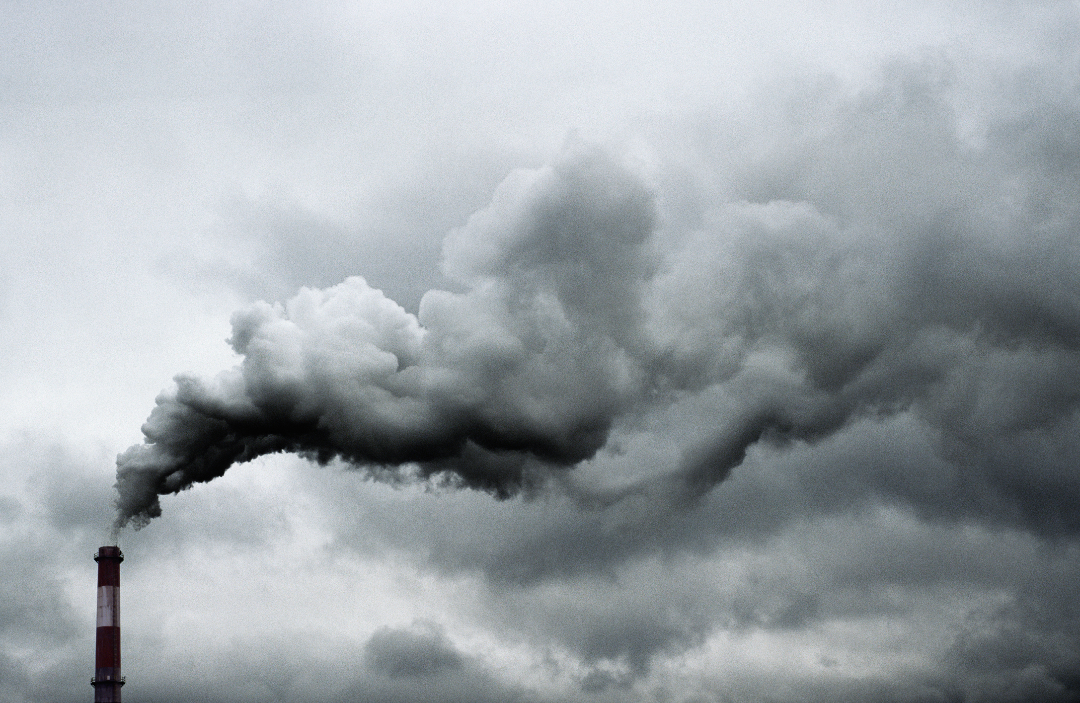 Smoke Billowing from Smokestack