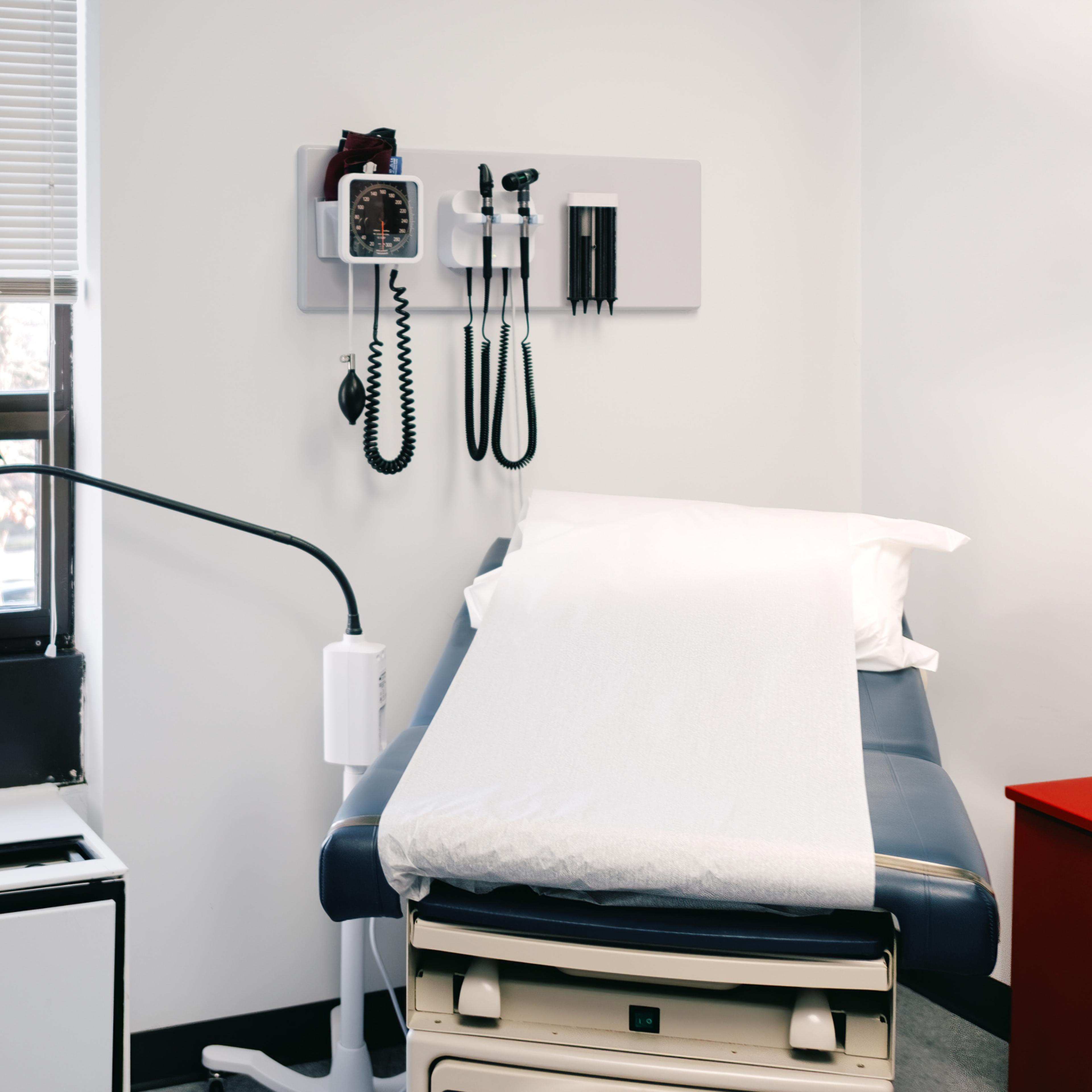 Examination Table in Doctor's Office